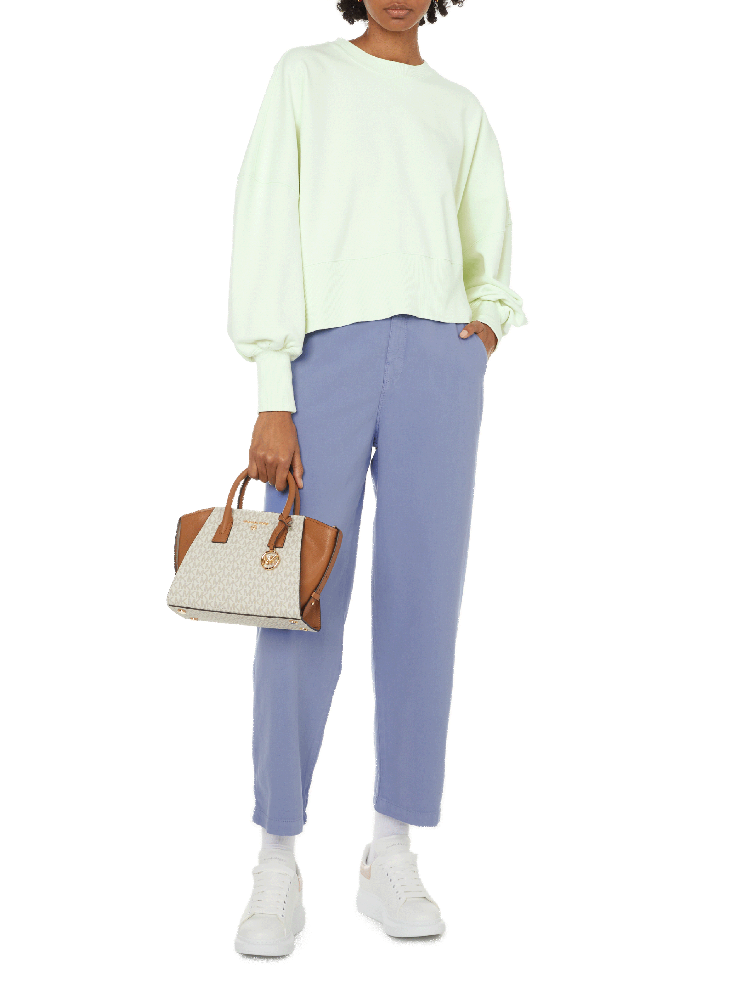 Créoles en métal doré AURELIE BIDERMANN Orange