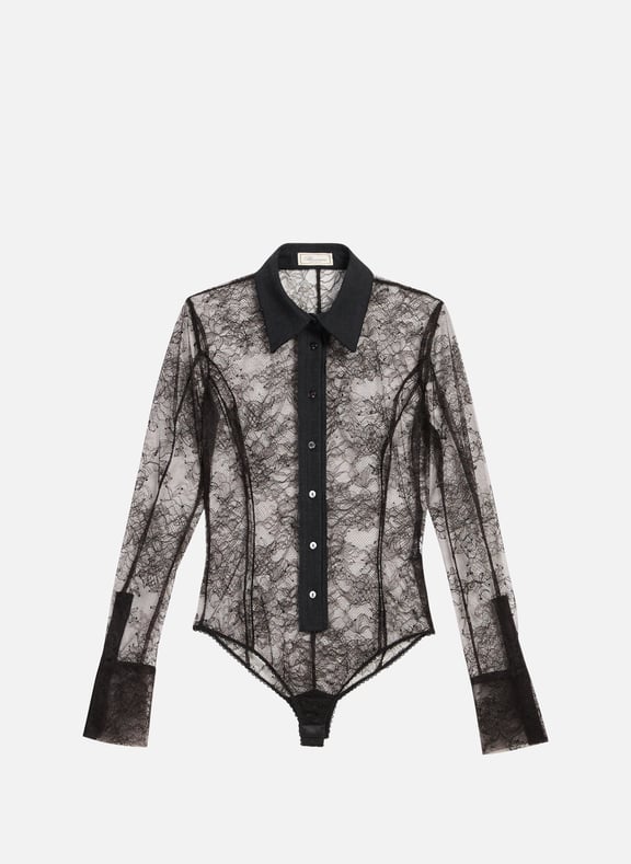 Lace bodysuit Black by BLUMARINE BLUMARINE Lace bodysuit Black