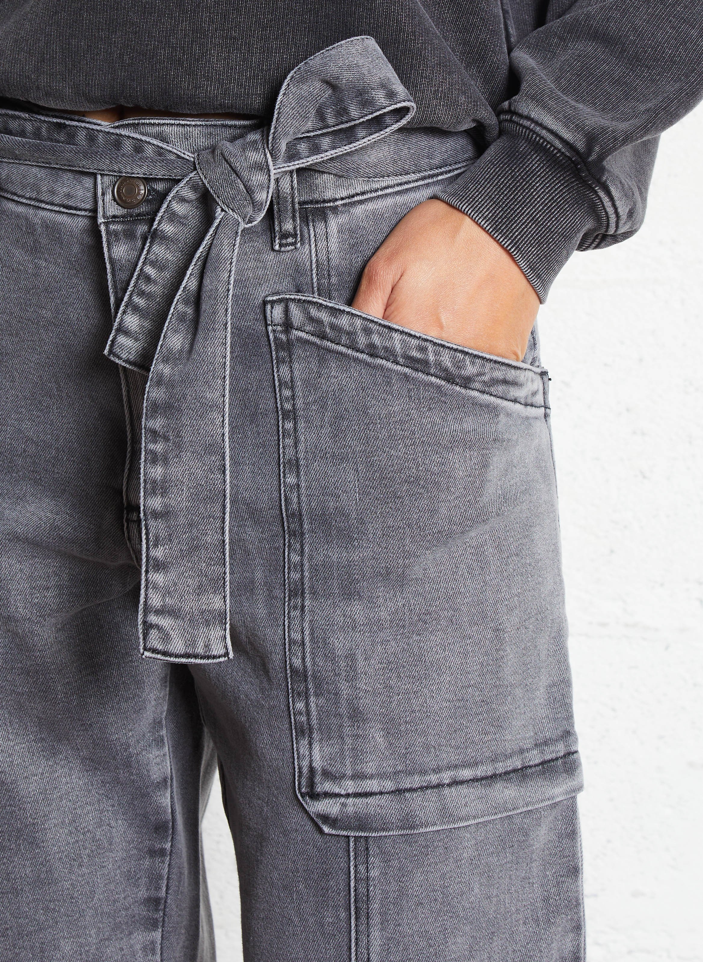 Jean droit selene IKKS Gris