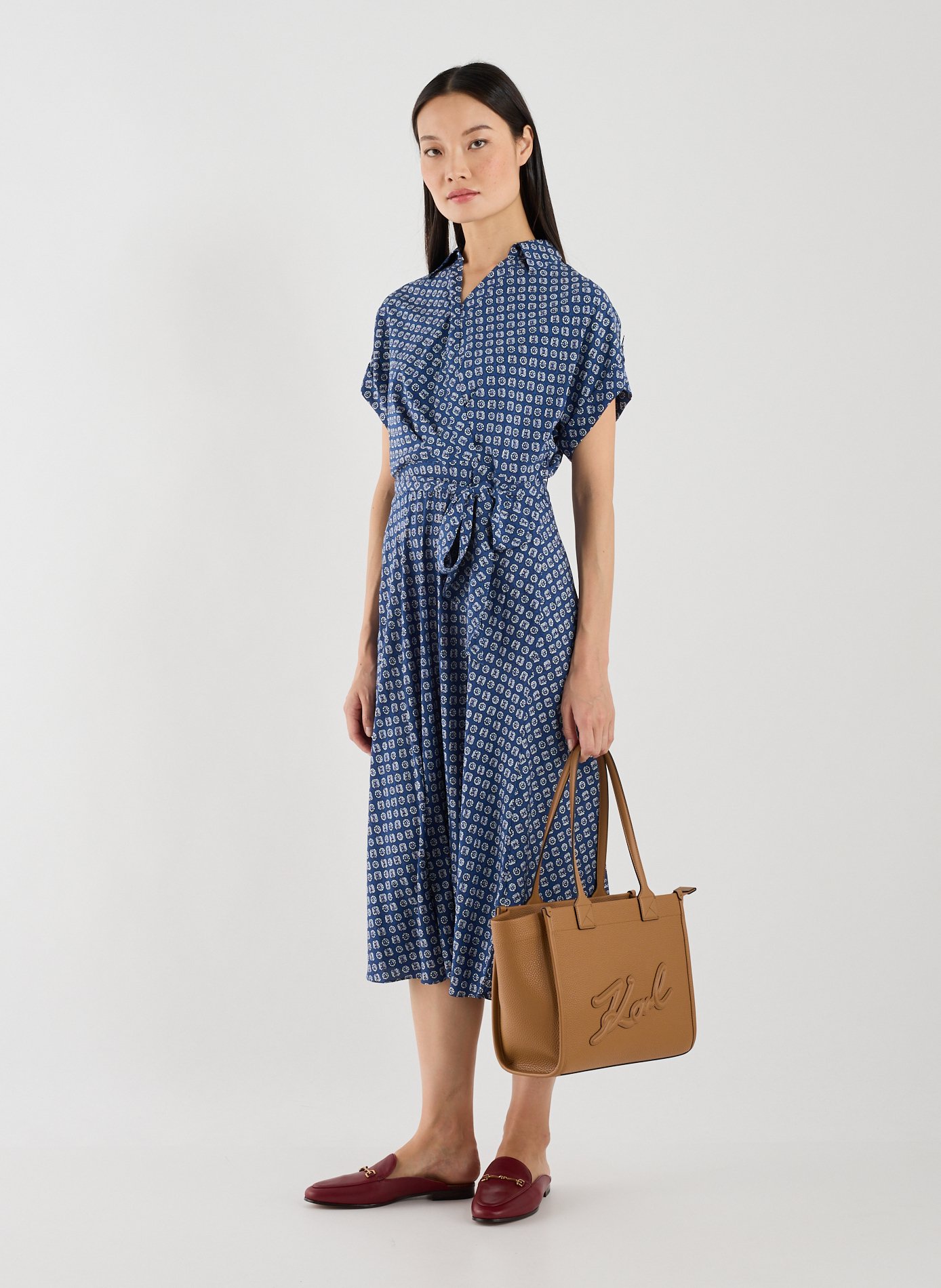 LAUREN Robe à motif  Bleu