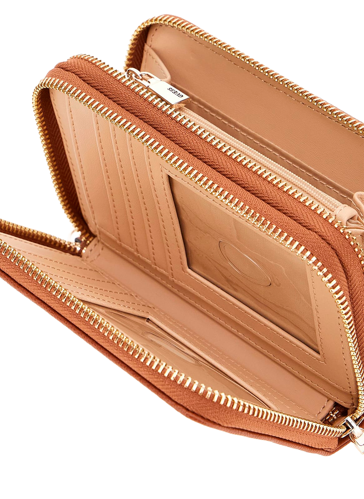 Logo Amorette Wallet GUESS Brown