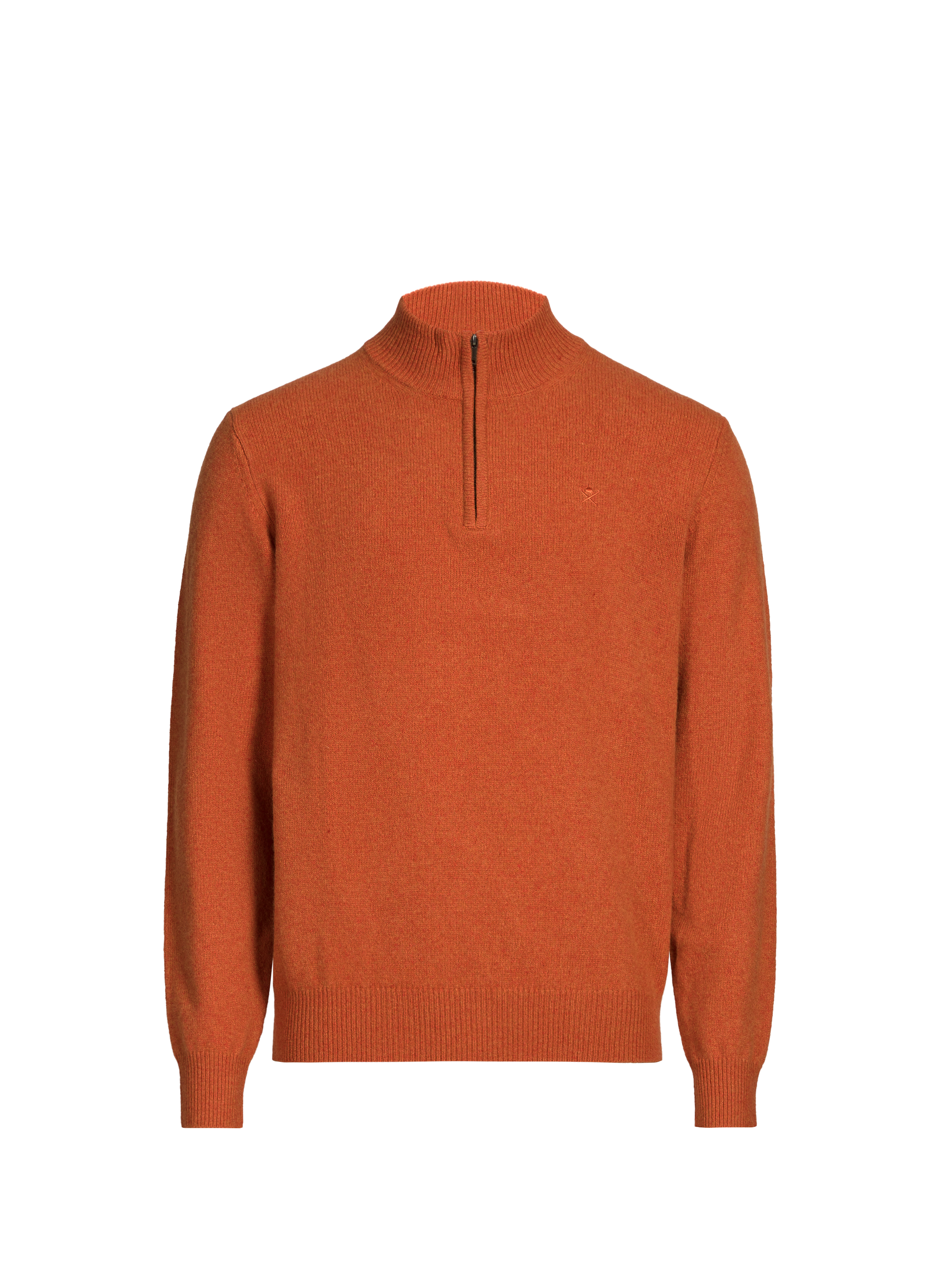 Pull à col montant en laine  HACKETT Beige