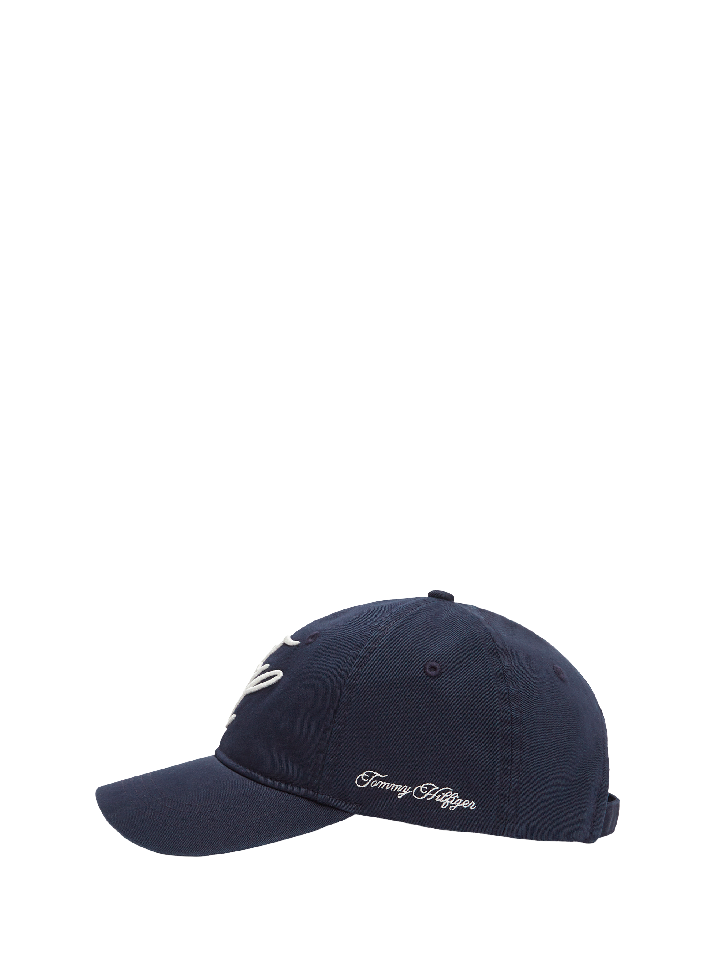 Casquette à logo ajustable en coton TOMMY HILFIGER Bleu