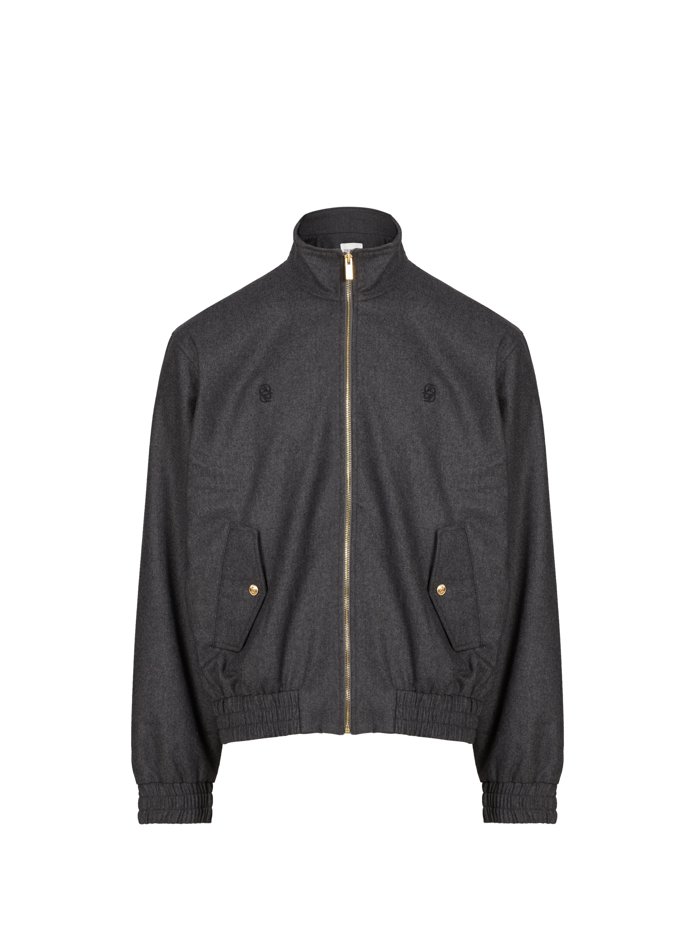 DROLE DE MONSIEUR La trackjacket Flanelle en laine Gris