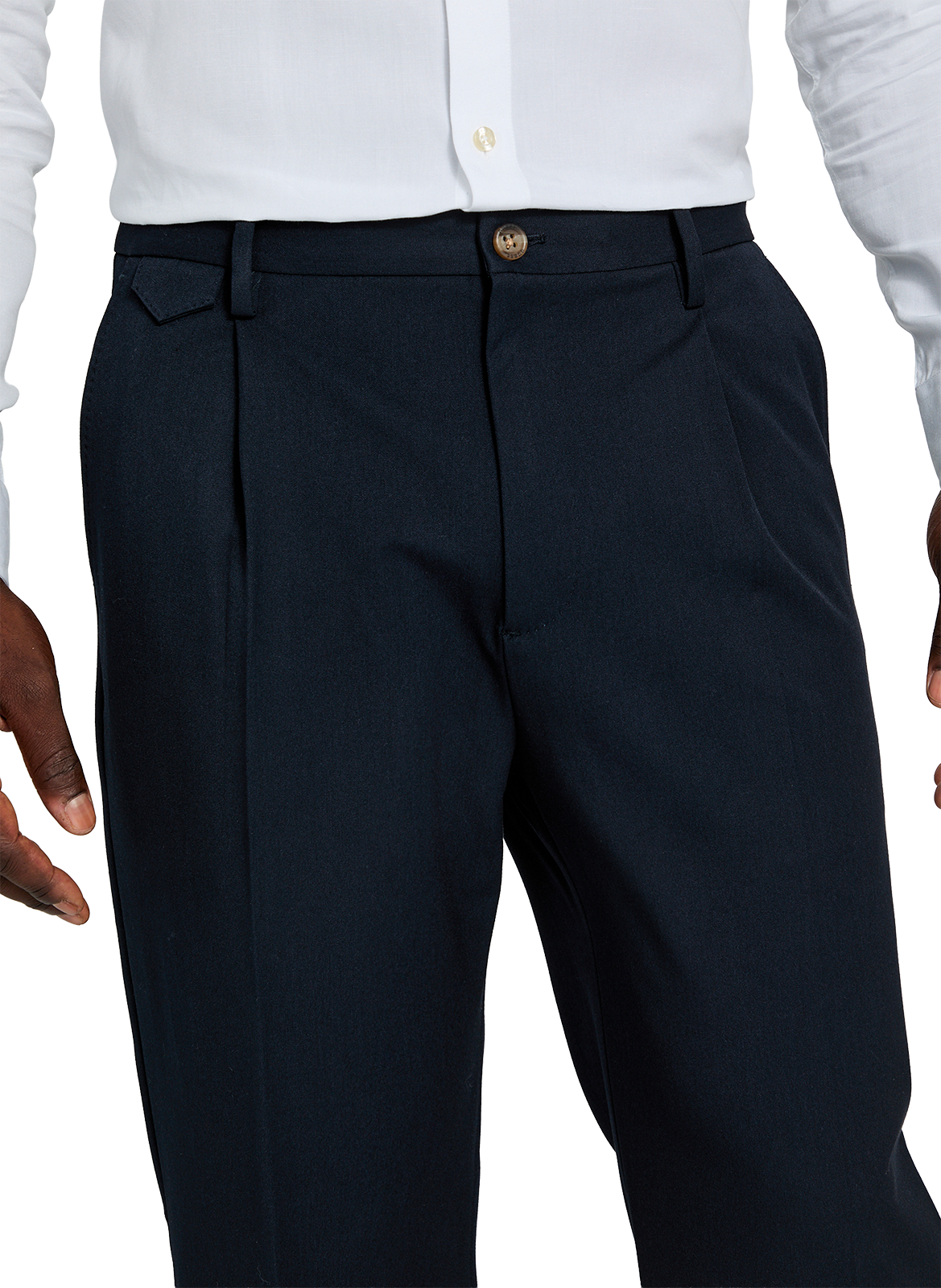 Pantalon droit uni GUESS Bleu