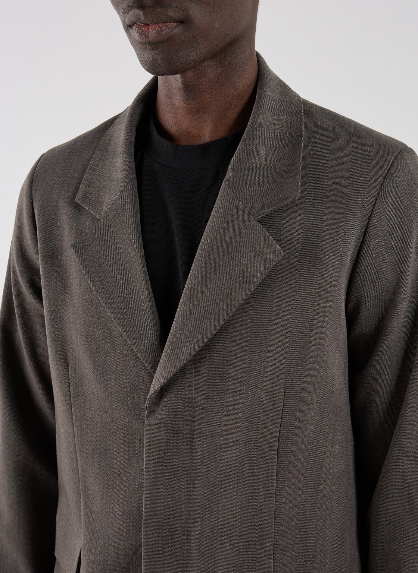 Straight blazer with tailored collar WON HUNDRED Grey