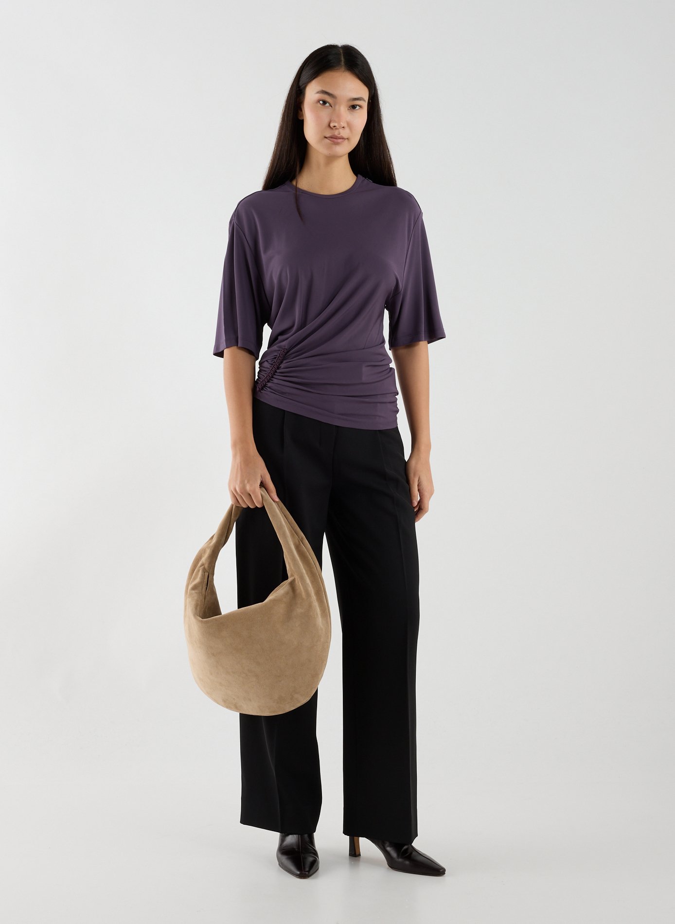 Top avec détail drapé CHRISTOPHER ESBER Violet