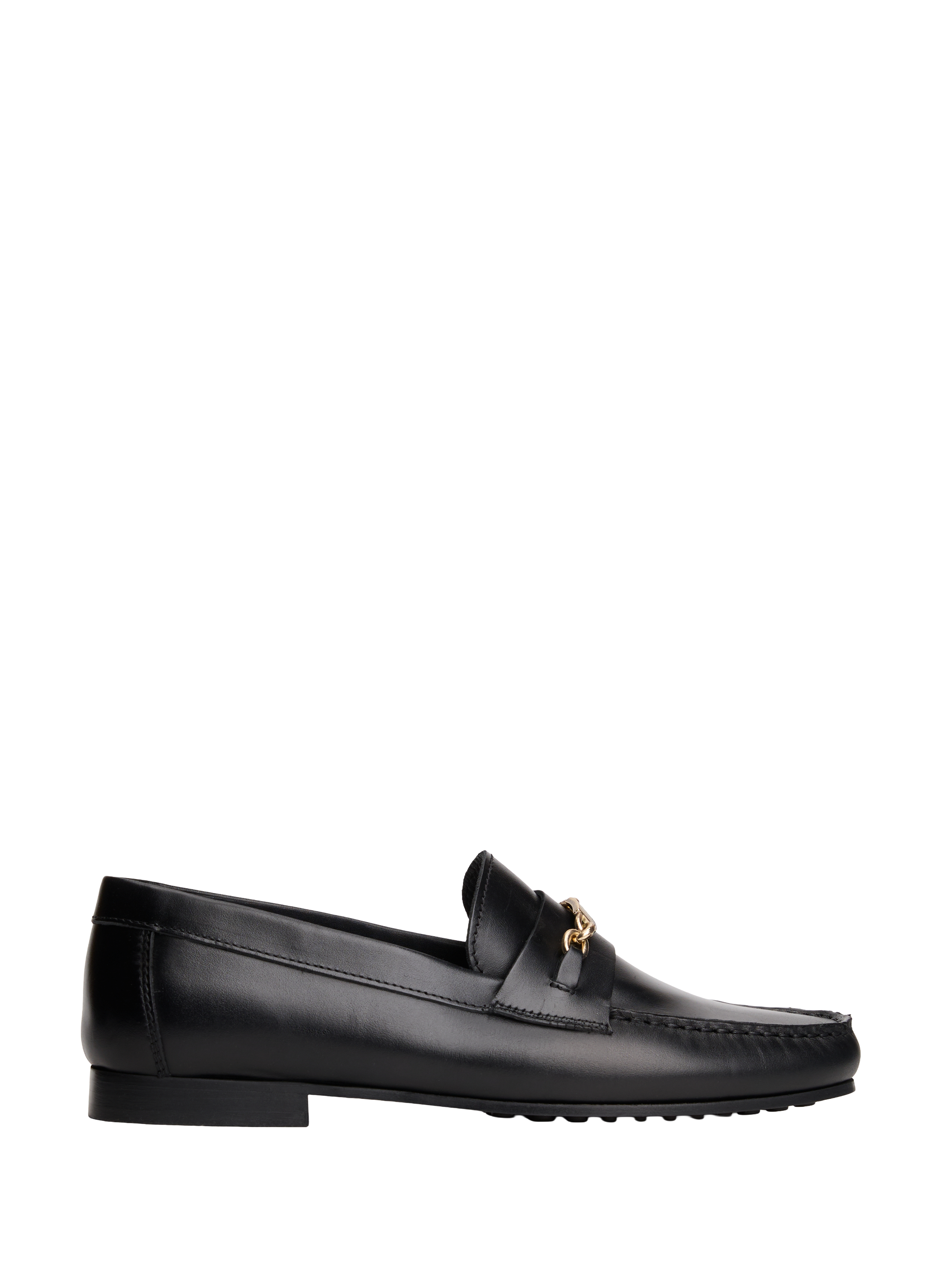 Mocassins à mors en cuir lisse TOMMY HILFIGER Noir