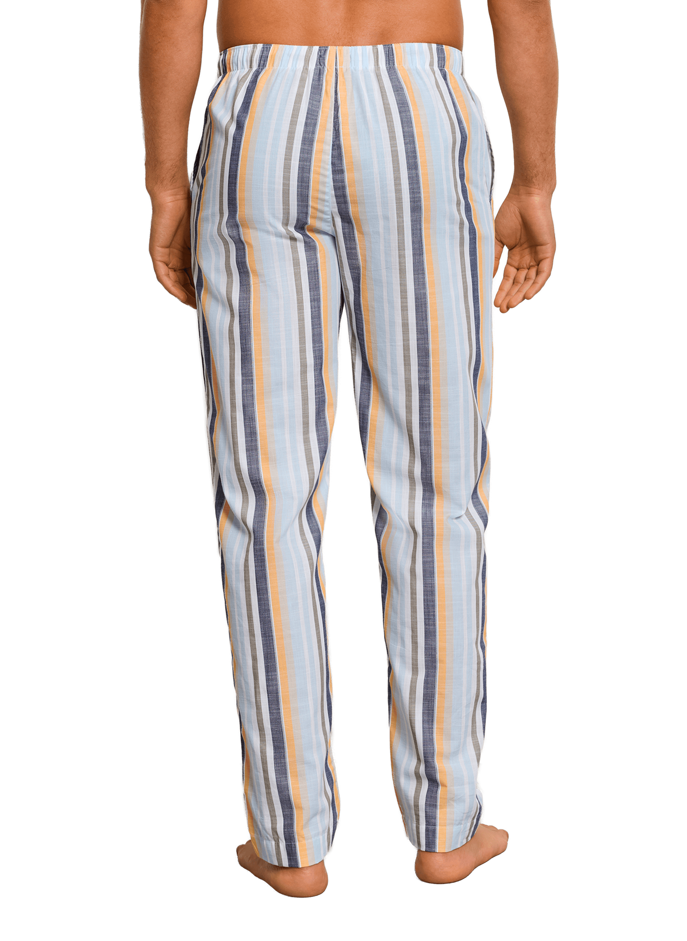 Pantalon droit rayé en coton HANRO Multicolore