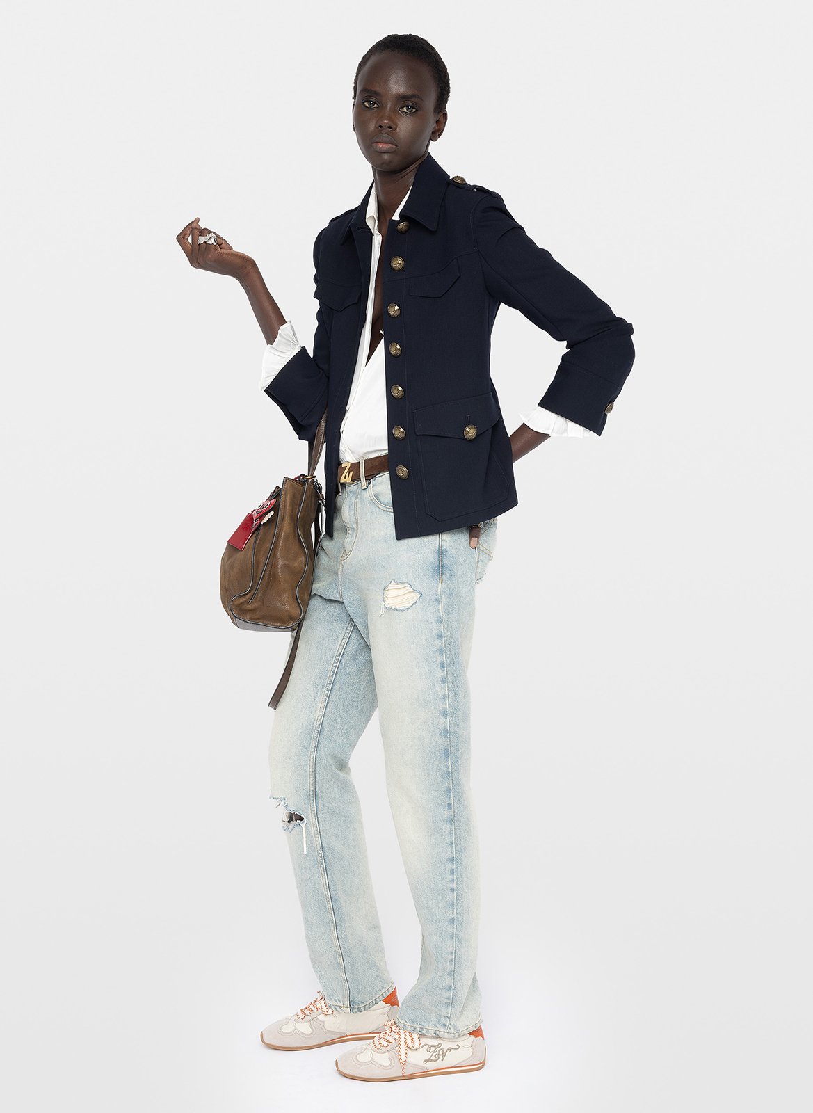 Veste tailleur col classique veraman ZADIG&VOLTAIRE Bleu