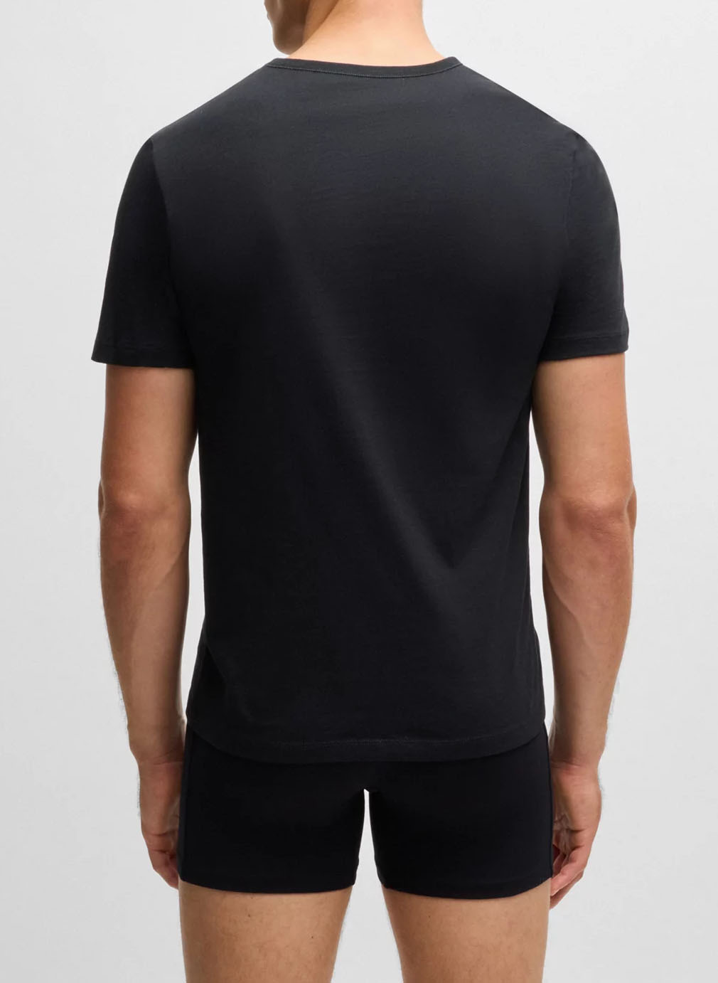 Lot de 3 tee-shirts col v brodé en coton BOSS Bleu