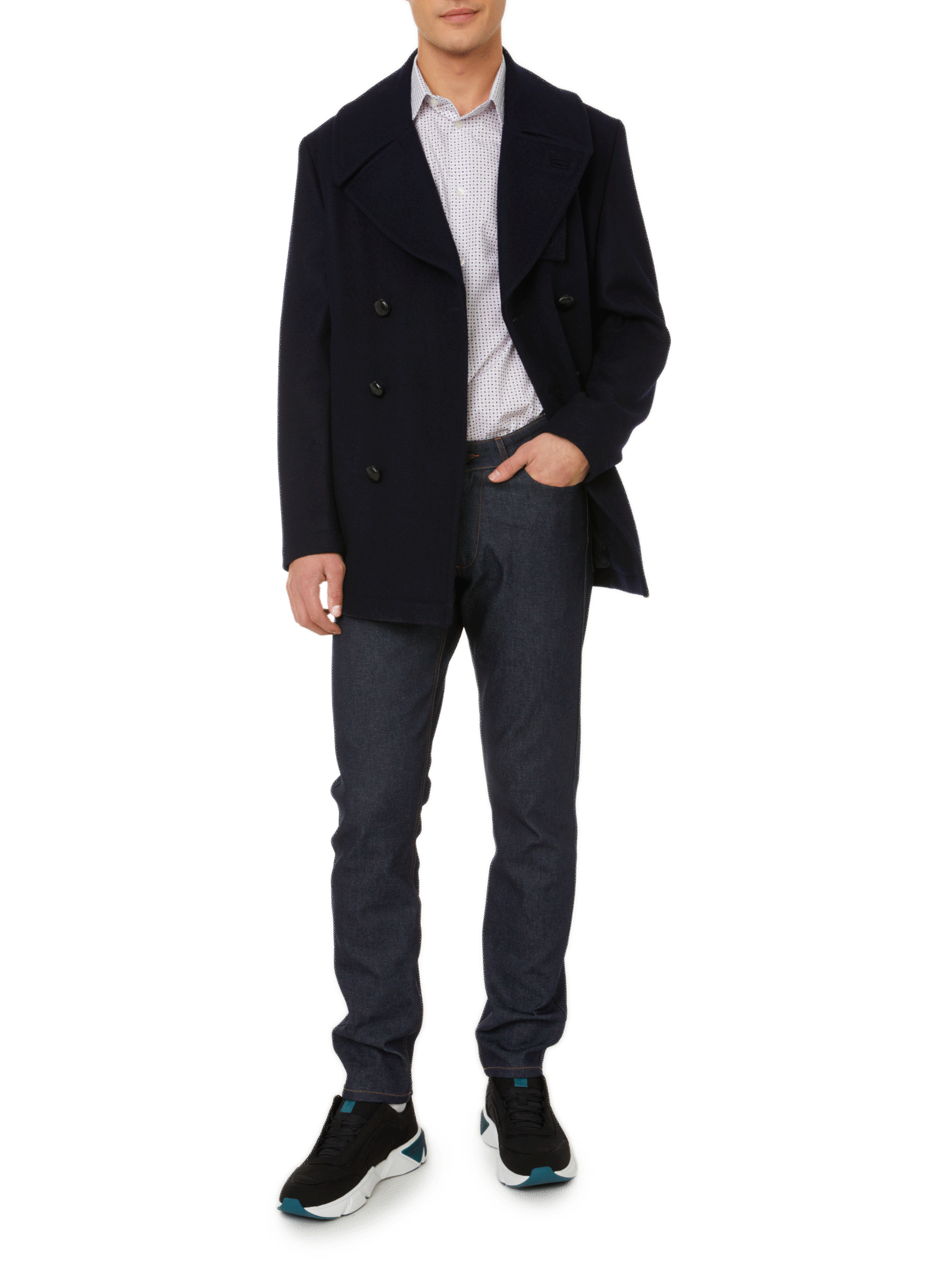 Printed cotton poplin shirt AU PRINTEMPS PARIS Multicolour