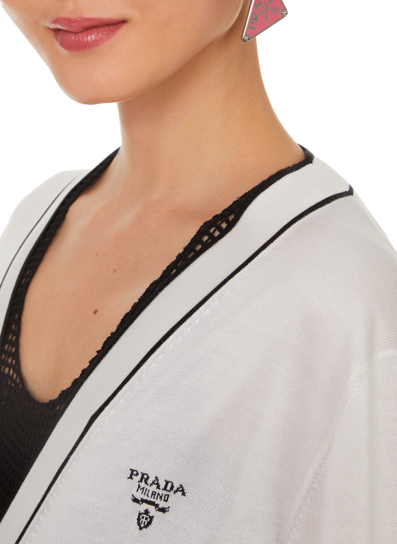 Silk cardigan PRADA Multicolour