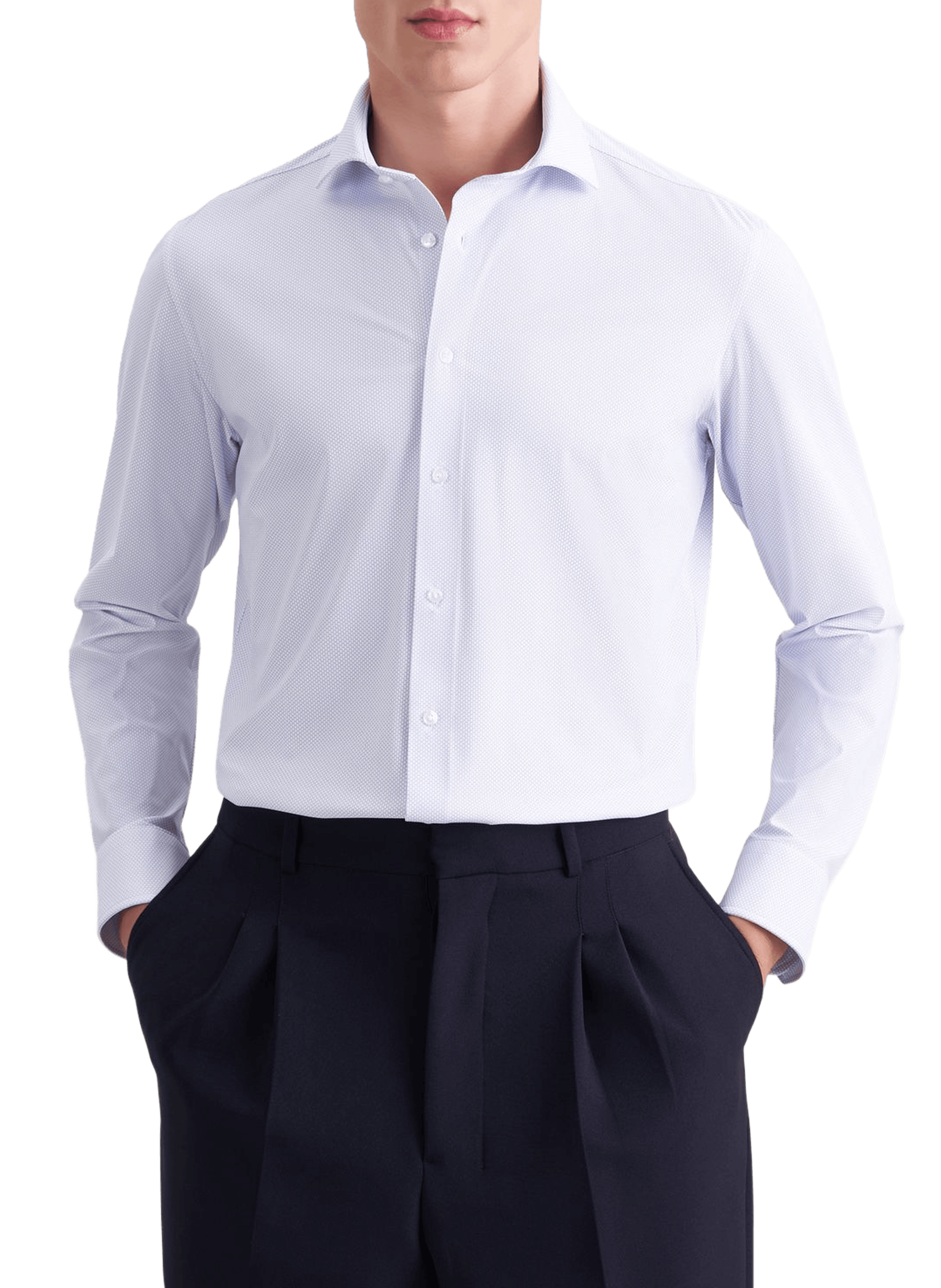 Chemise à manches longues imprimée en coton SEIDENSTICKER Bleu