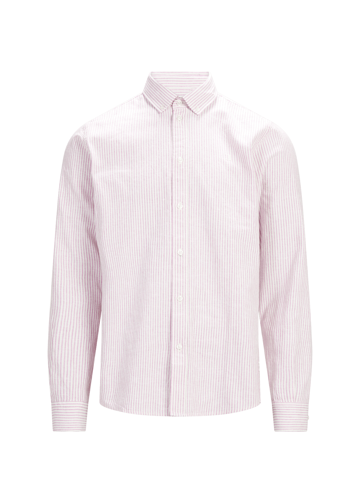 Konrad striped shirt in cotton and linen LES DEUX Pink