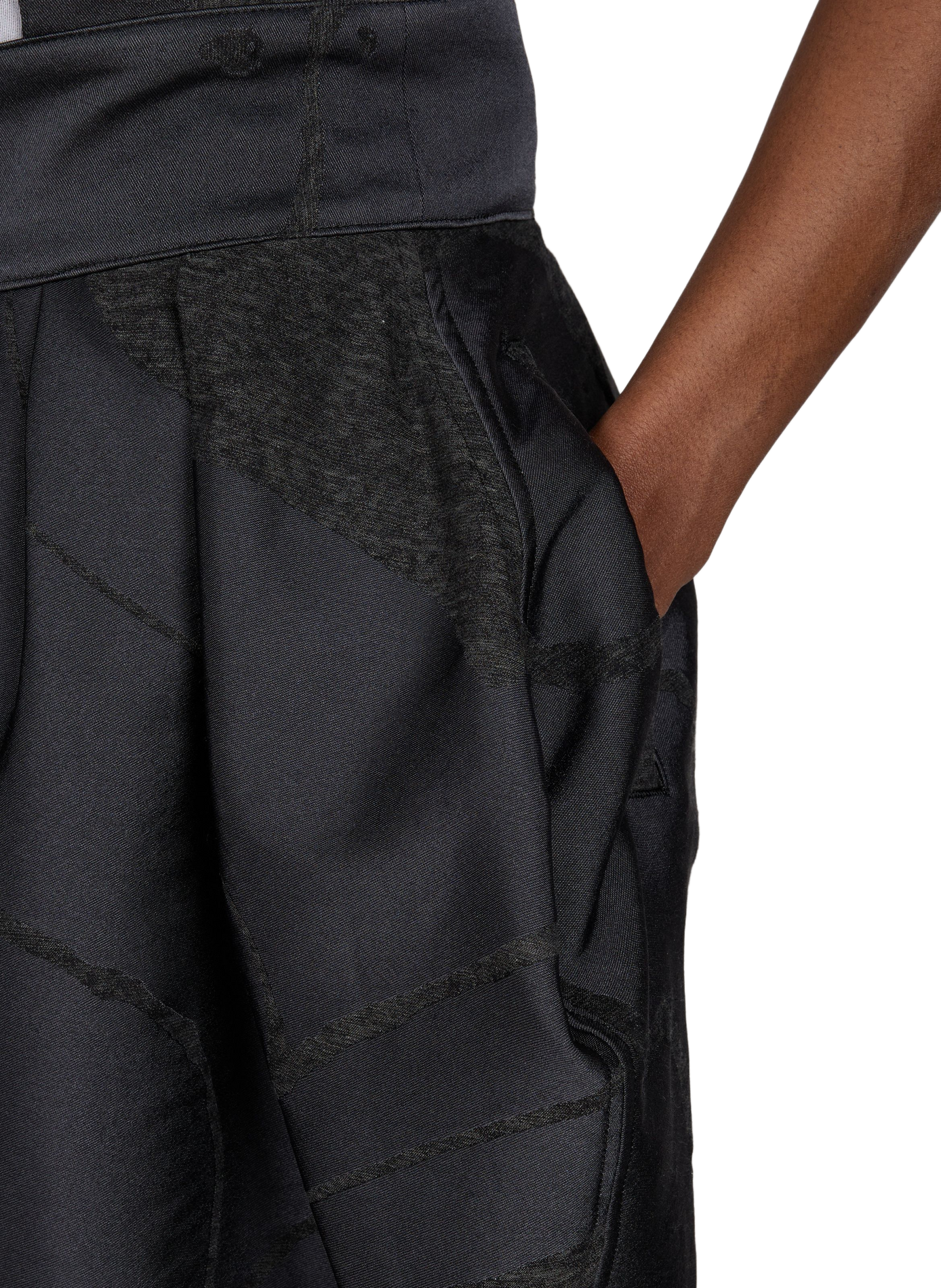 High-waisted oversized pants ISSEY MIYAKE Black