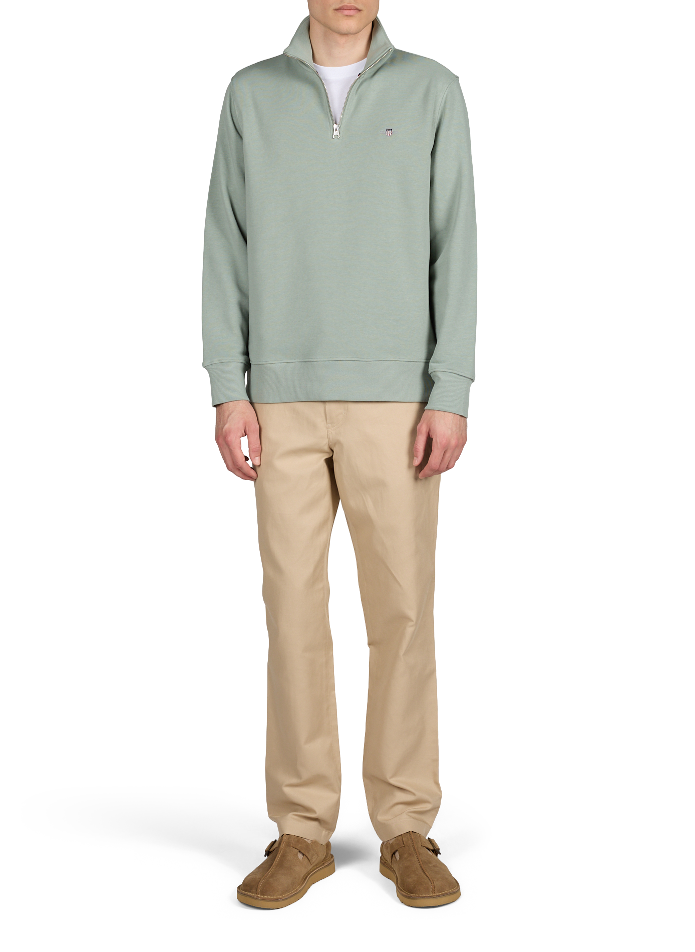 Pantalon Tapered fit en coton et lin PAUL SMITH Beige