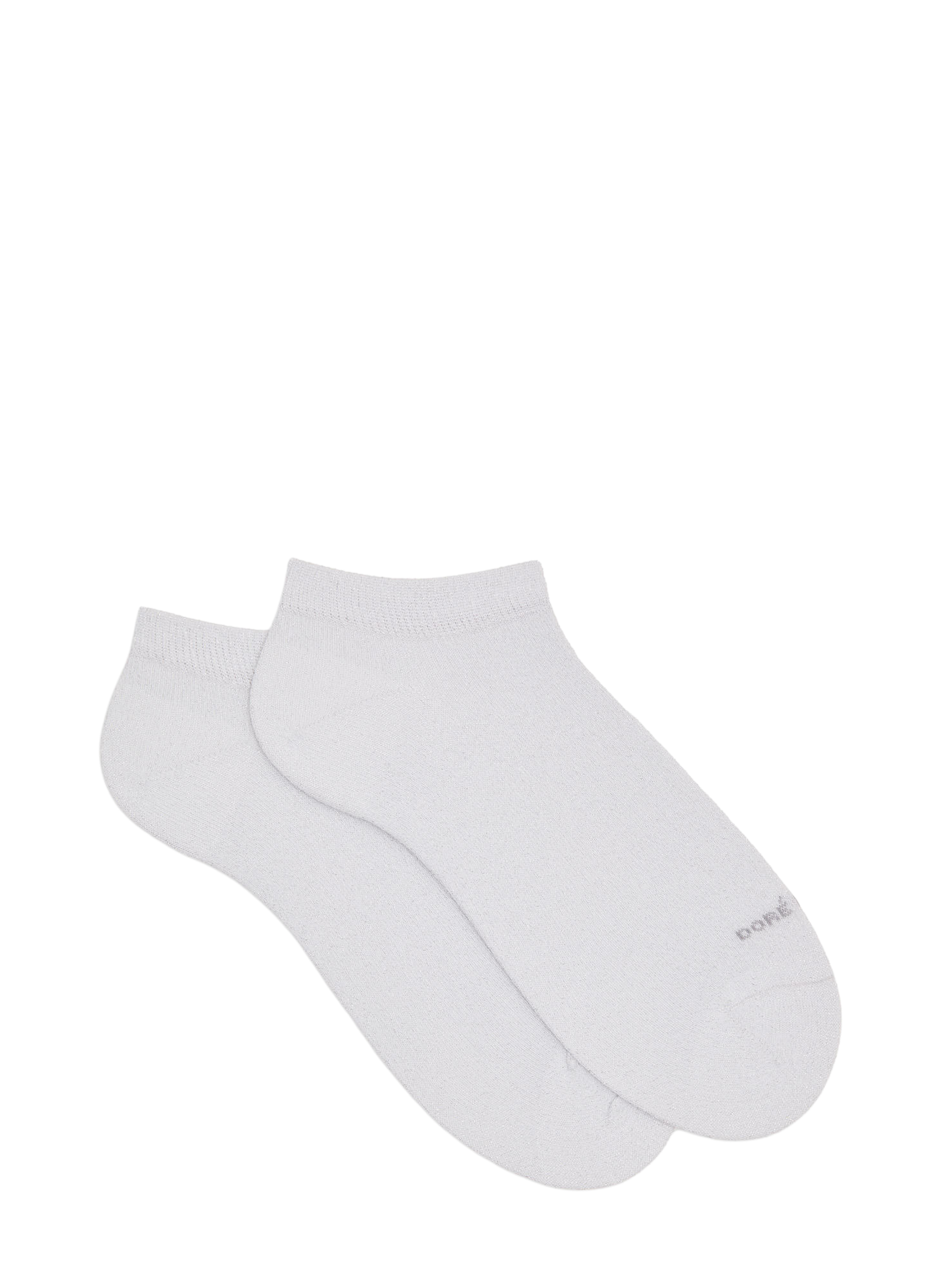 Socquettes avec effet brillant en coton mélangé  DORÉ DORÉ Blanc