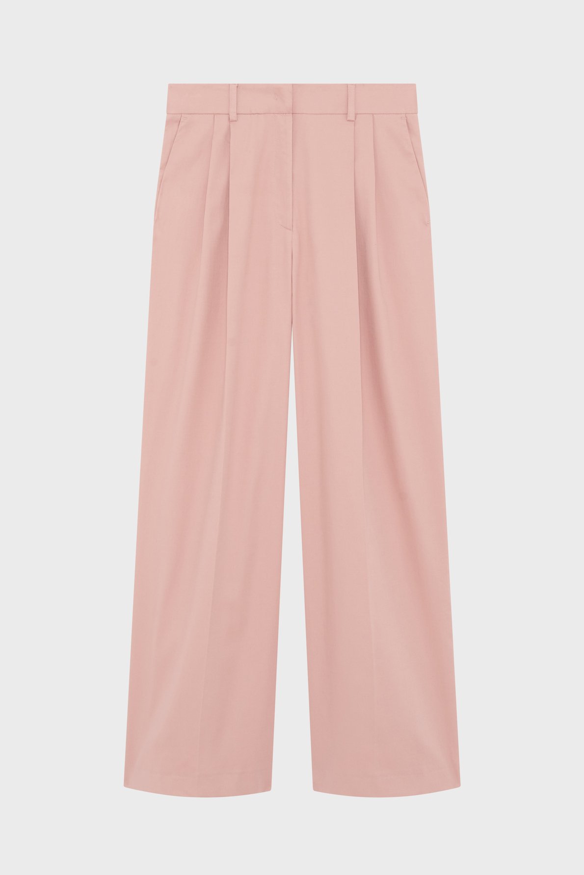 Pantalon à pinces en coton - bibaia PABLO Rose