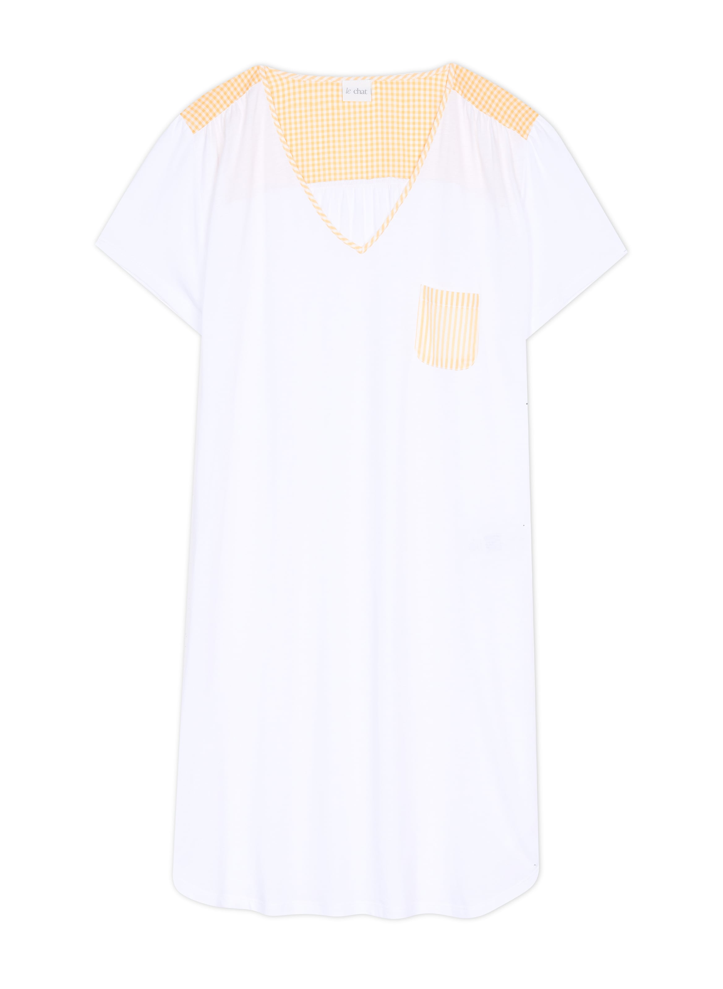 Chemise de nuit en coton modal patio 201 LE CHAT Multicolore