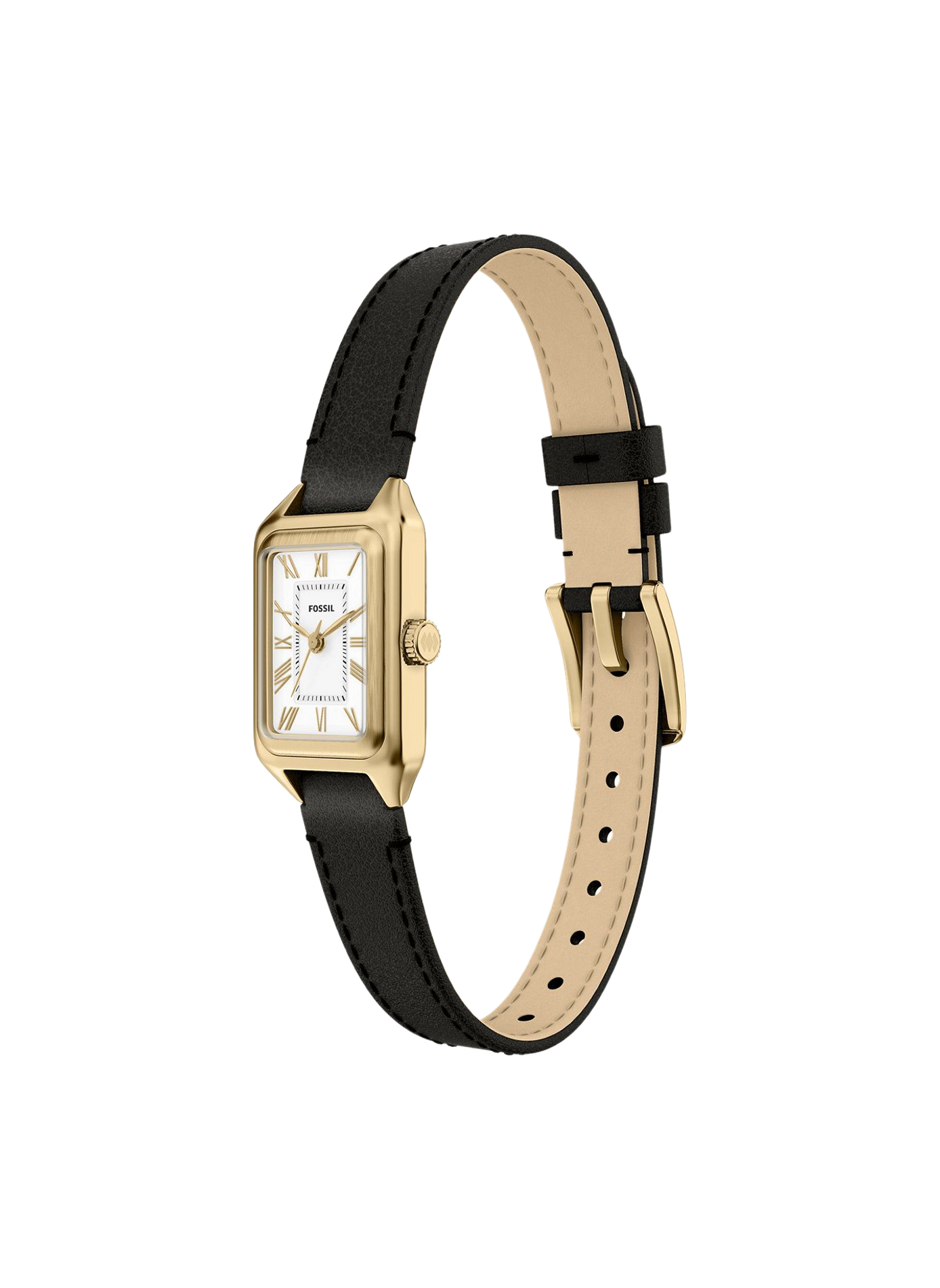 Montre quartz Raquel mini en cuir FOSSIL Blanc