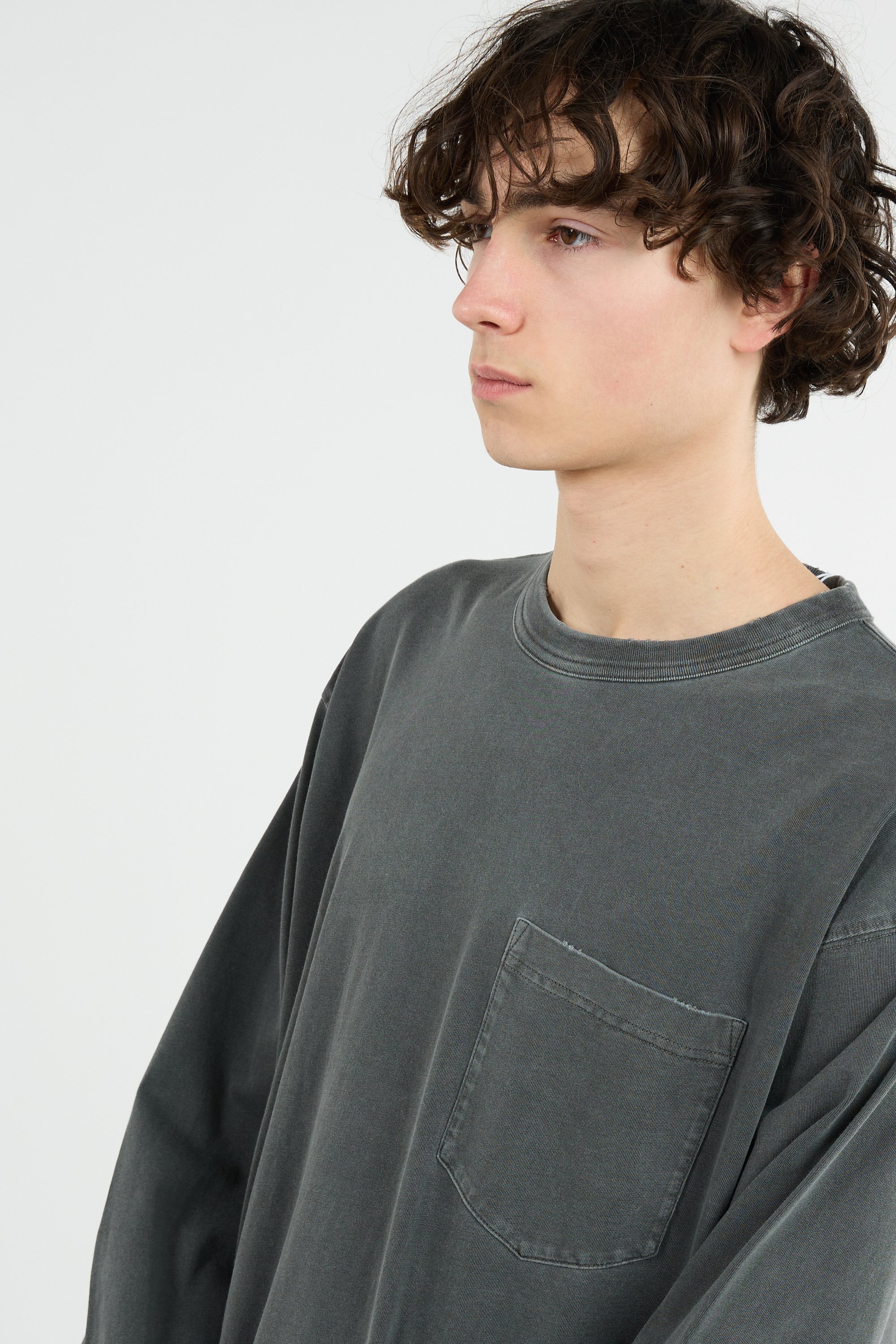Sweatshirt l/s torion pocket t-shirt CARHARTT WIP Gris