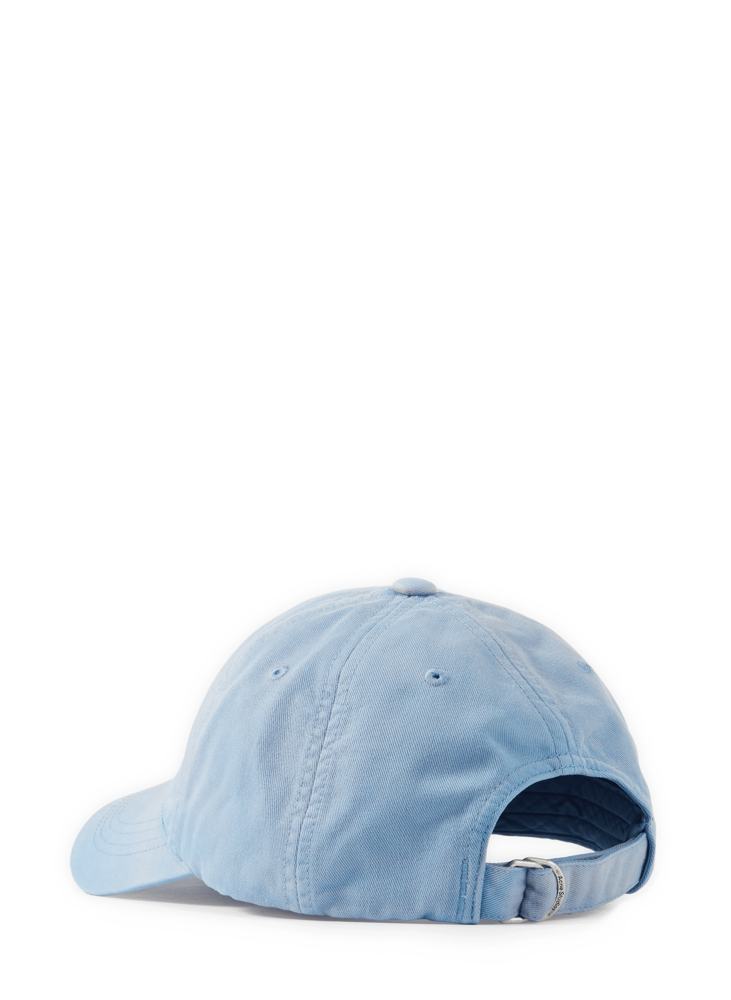 Gorra bordada de algodón ACNE STUDIOS Azul