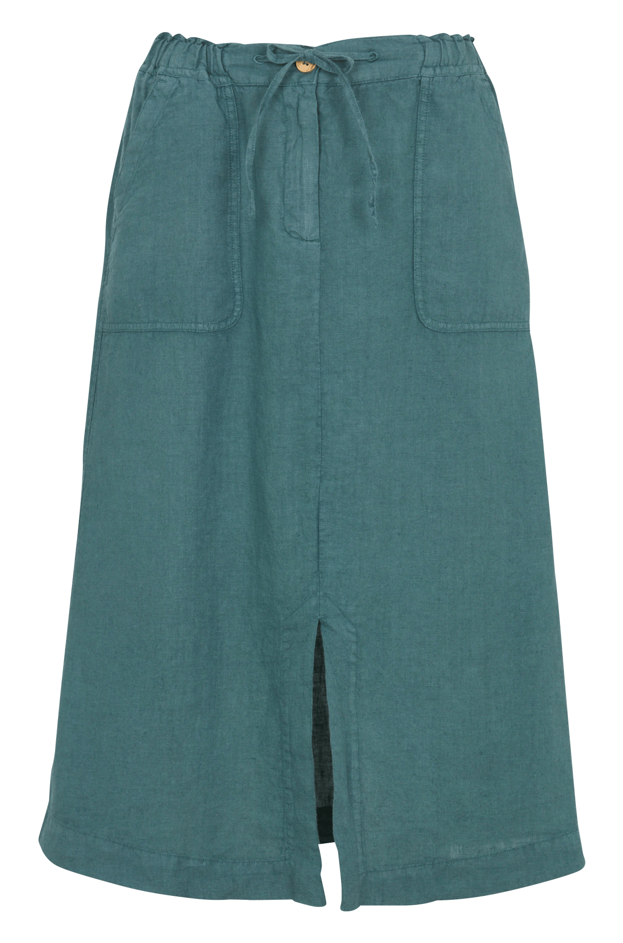 Short linen skirt ARMOR-LUX Green