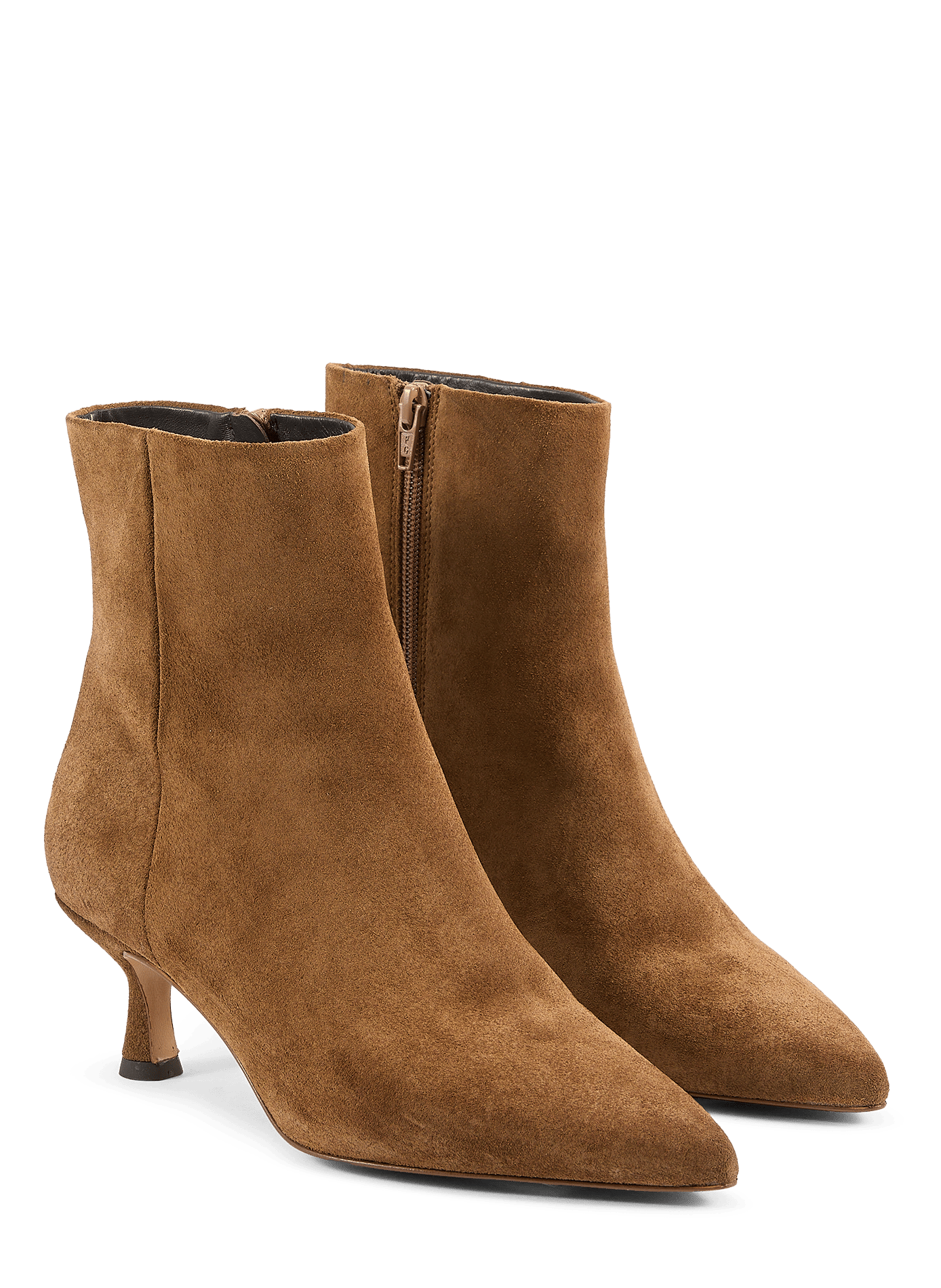 Bottines en cuir velours SAISON 1865 Beige