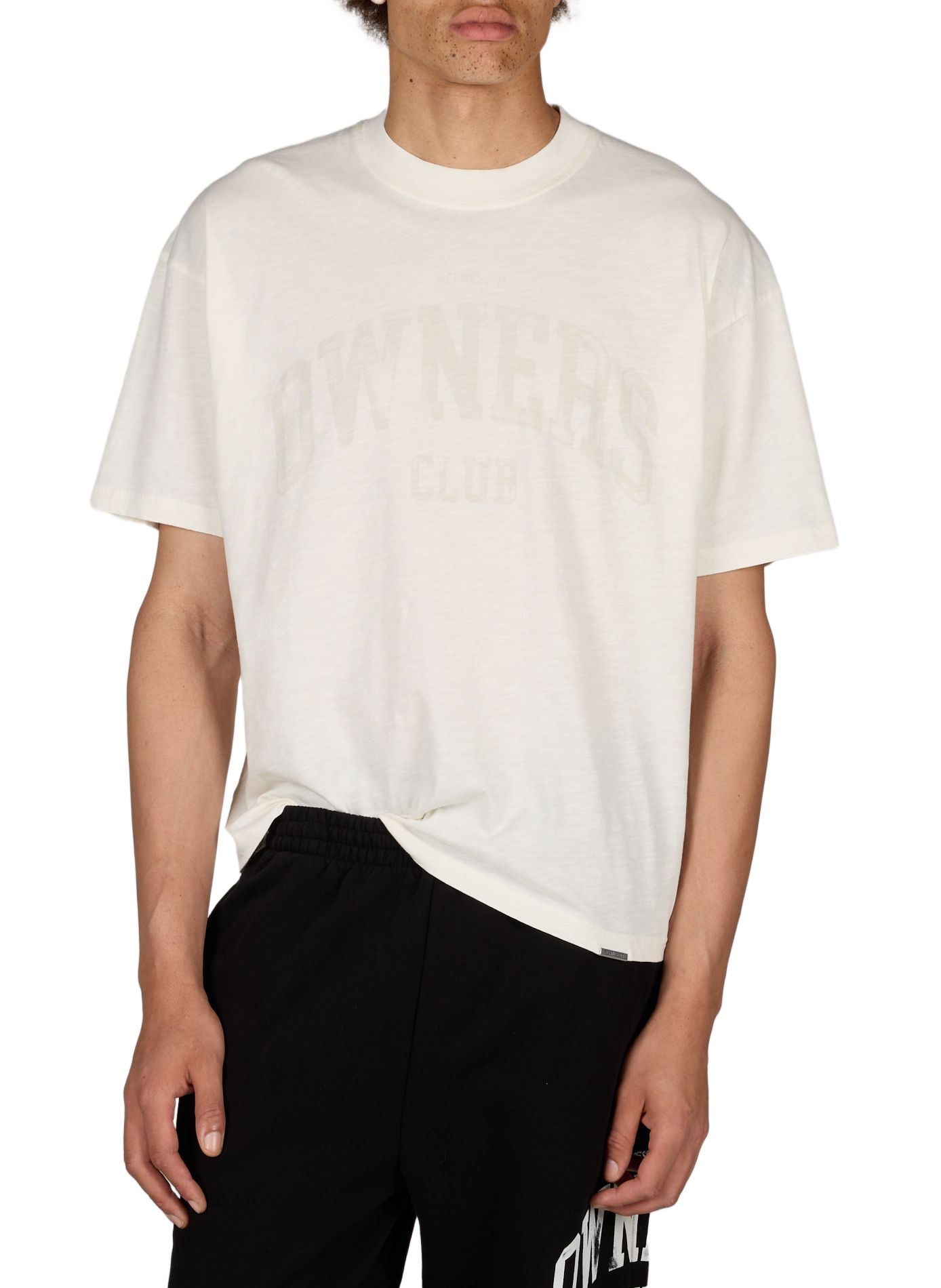 Cotton round-neck T-shirt REPRESENT Beige