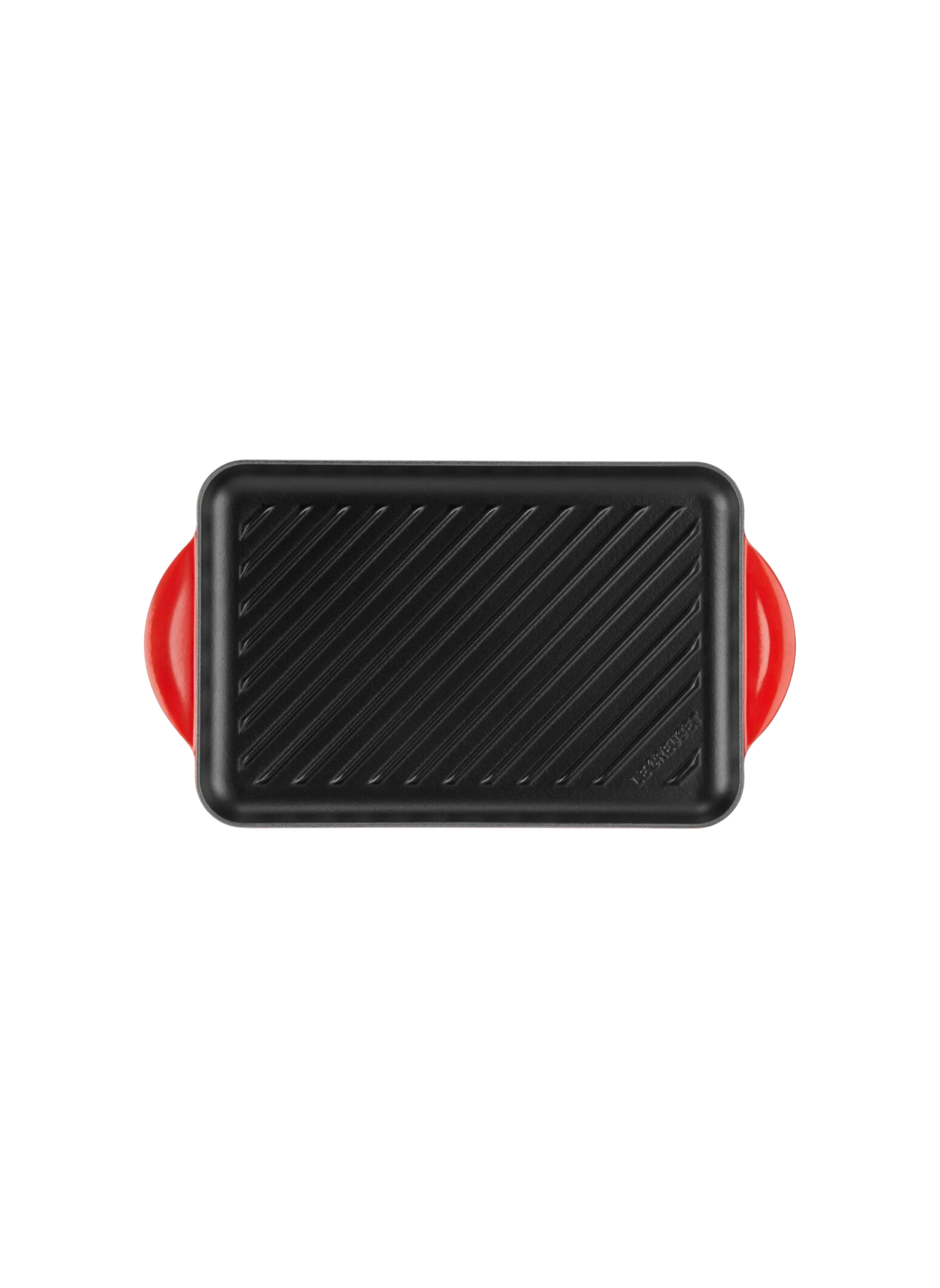 Gril rectangulaire en fonte émaillée LE CREUSET Red