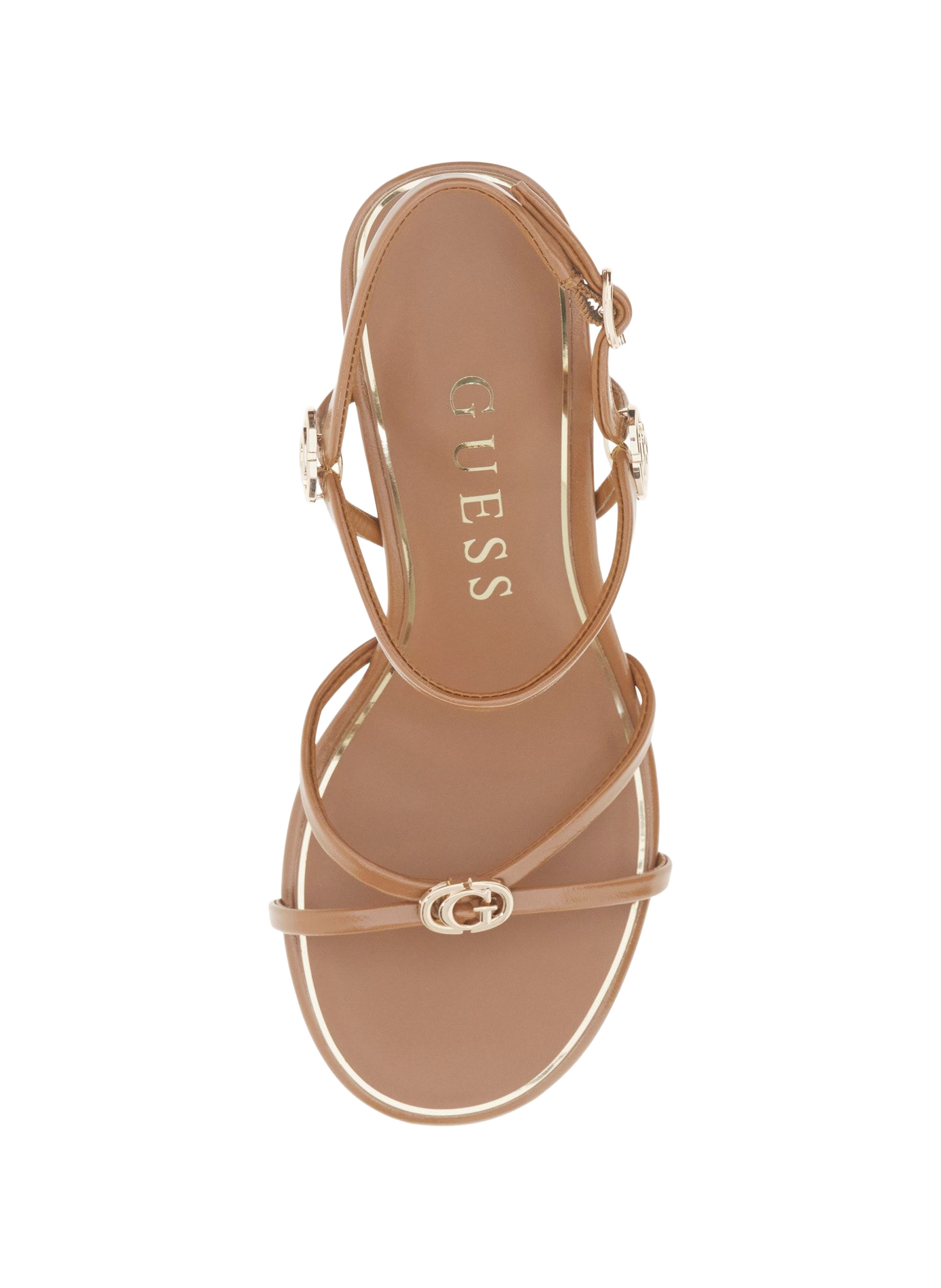 Heeled sandals GUESS Beige