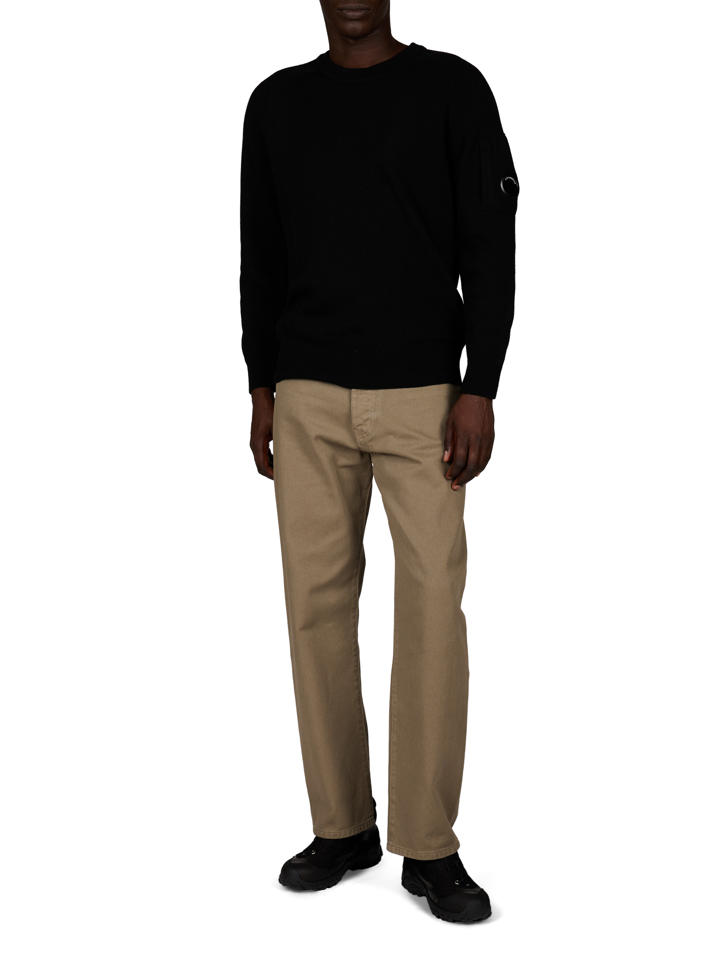 Pull col rond  CP COMPANY Noir