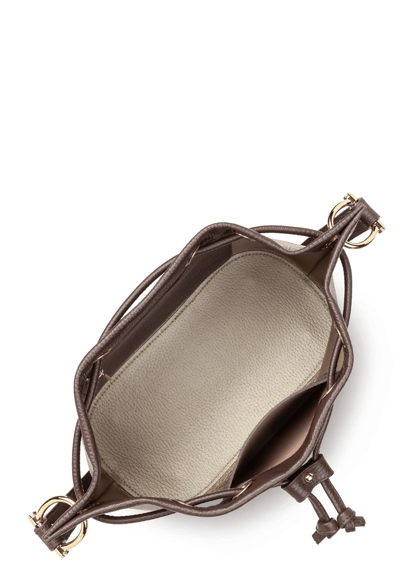 Sac bourse - alba double LANCASTER Marron