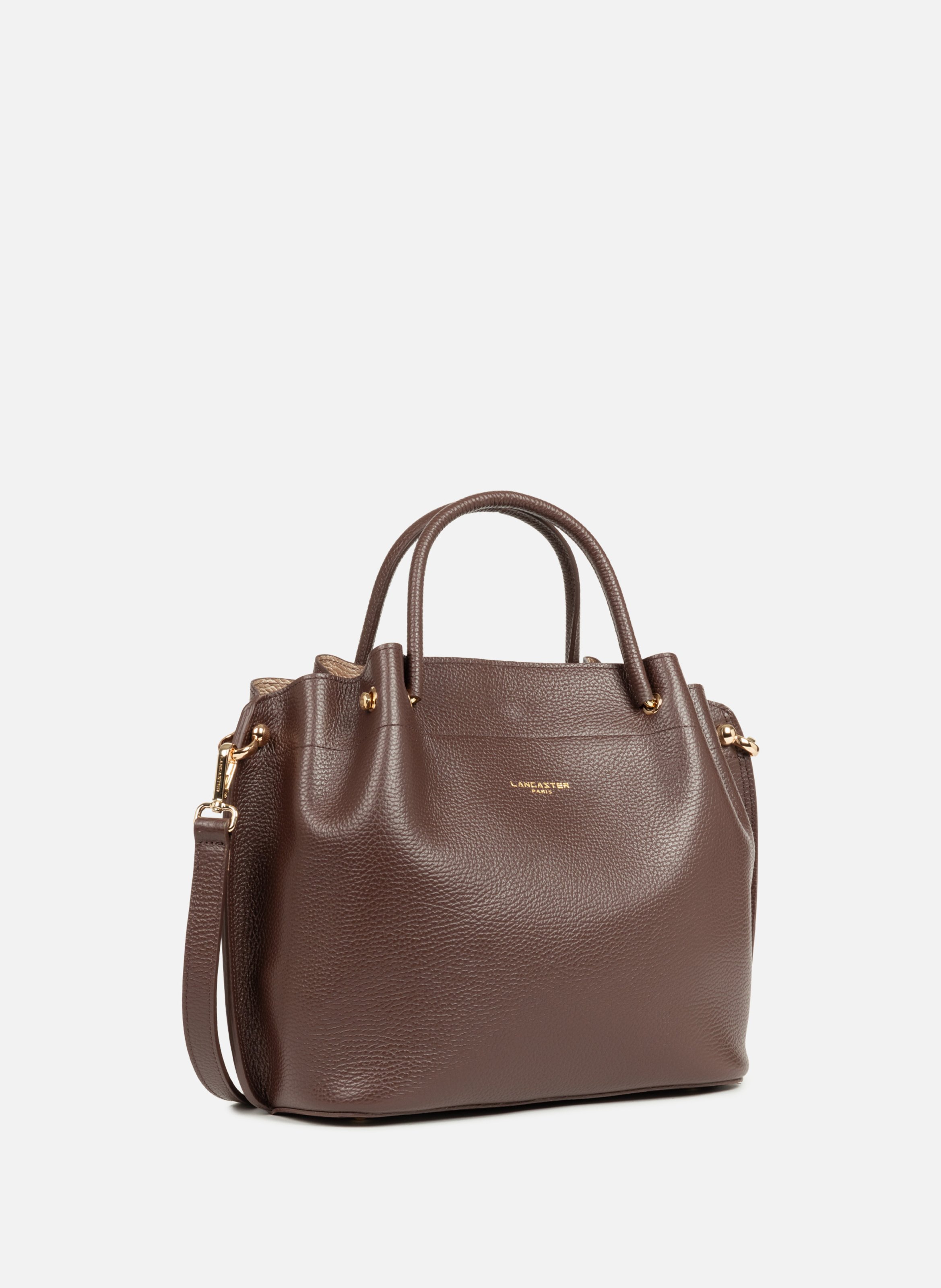 Grand sac à main - foulonné double louisa | Marron LANCASTER Femme