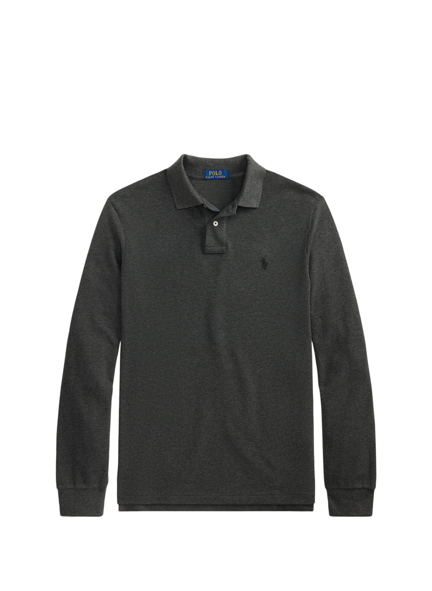 Polo manches longues en coton POLO RALPH LAUREN Gris
