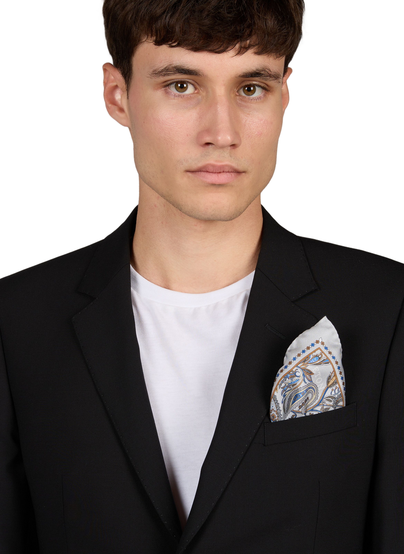 Seidentasche mit Druck ETON Grau