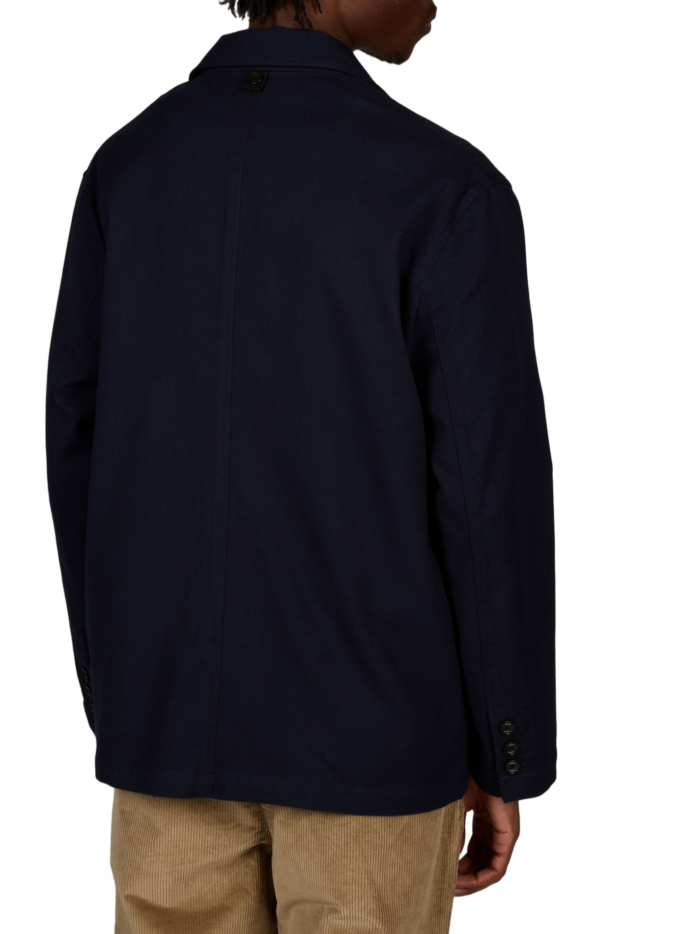 Straight blazer with a tailored collar. REPLAY Blue