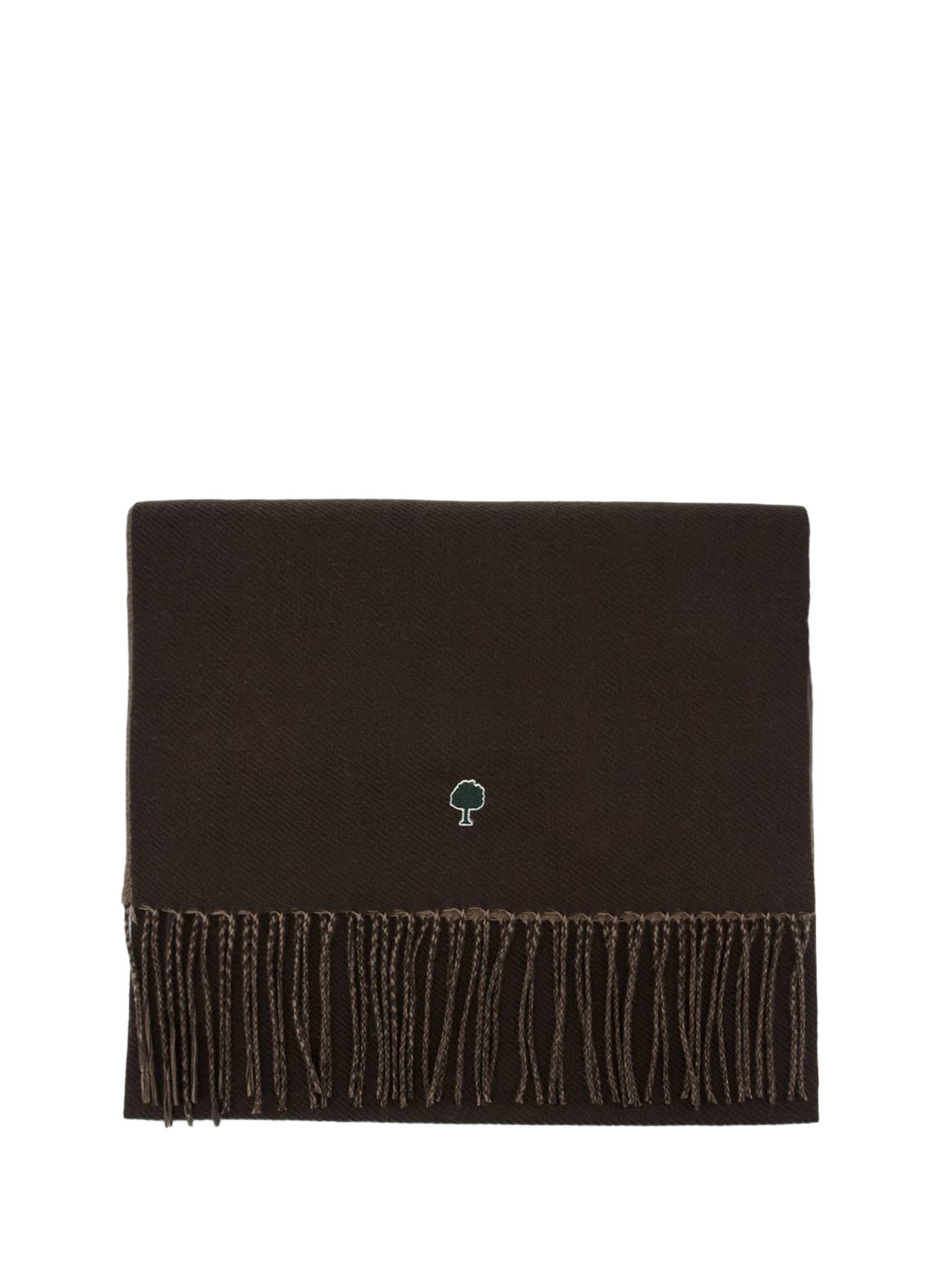 Fringed scarf FAGUO Brown