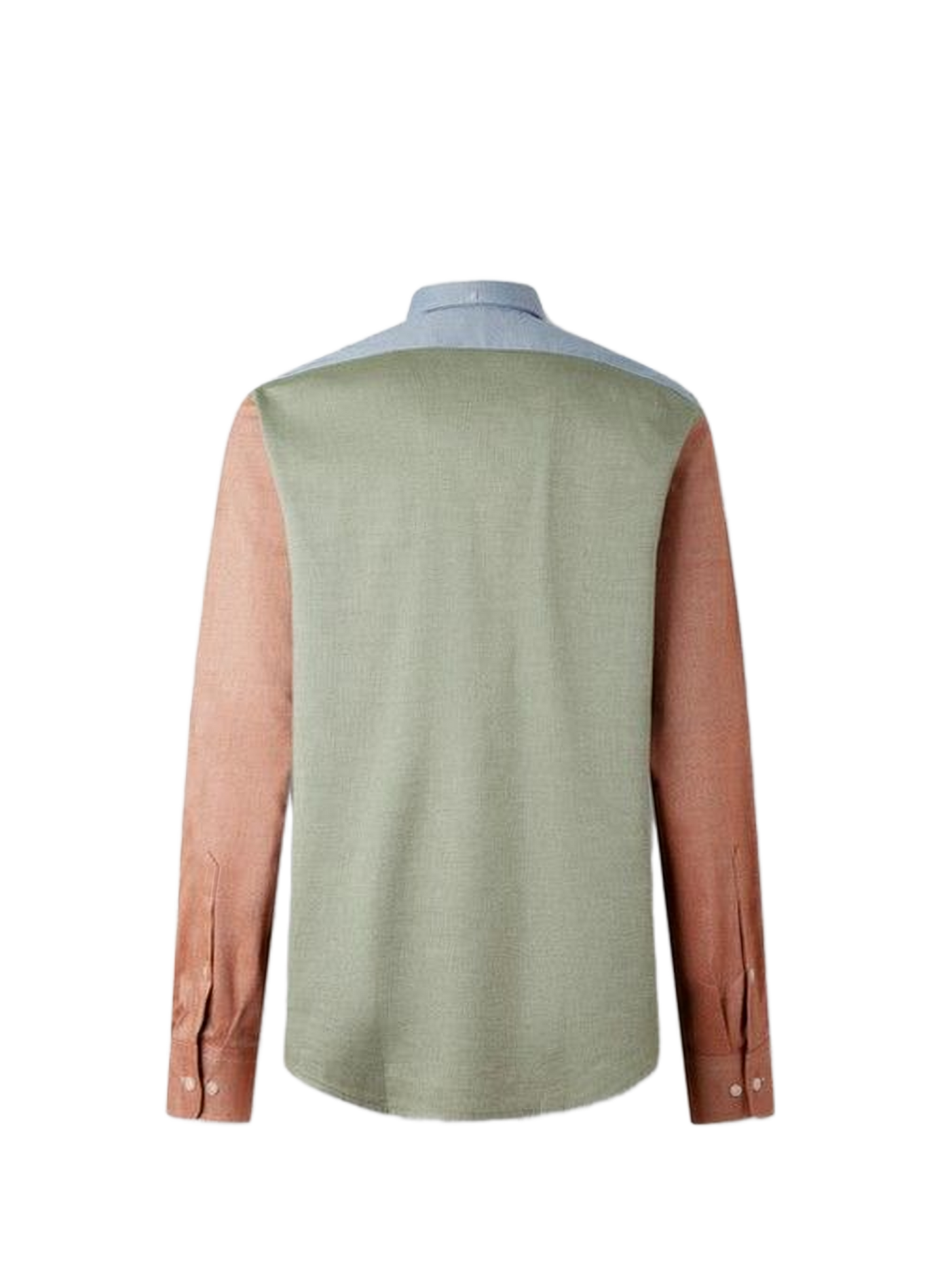 Chemise col classique manches contrastantes en coton FACONNABLE Beige