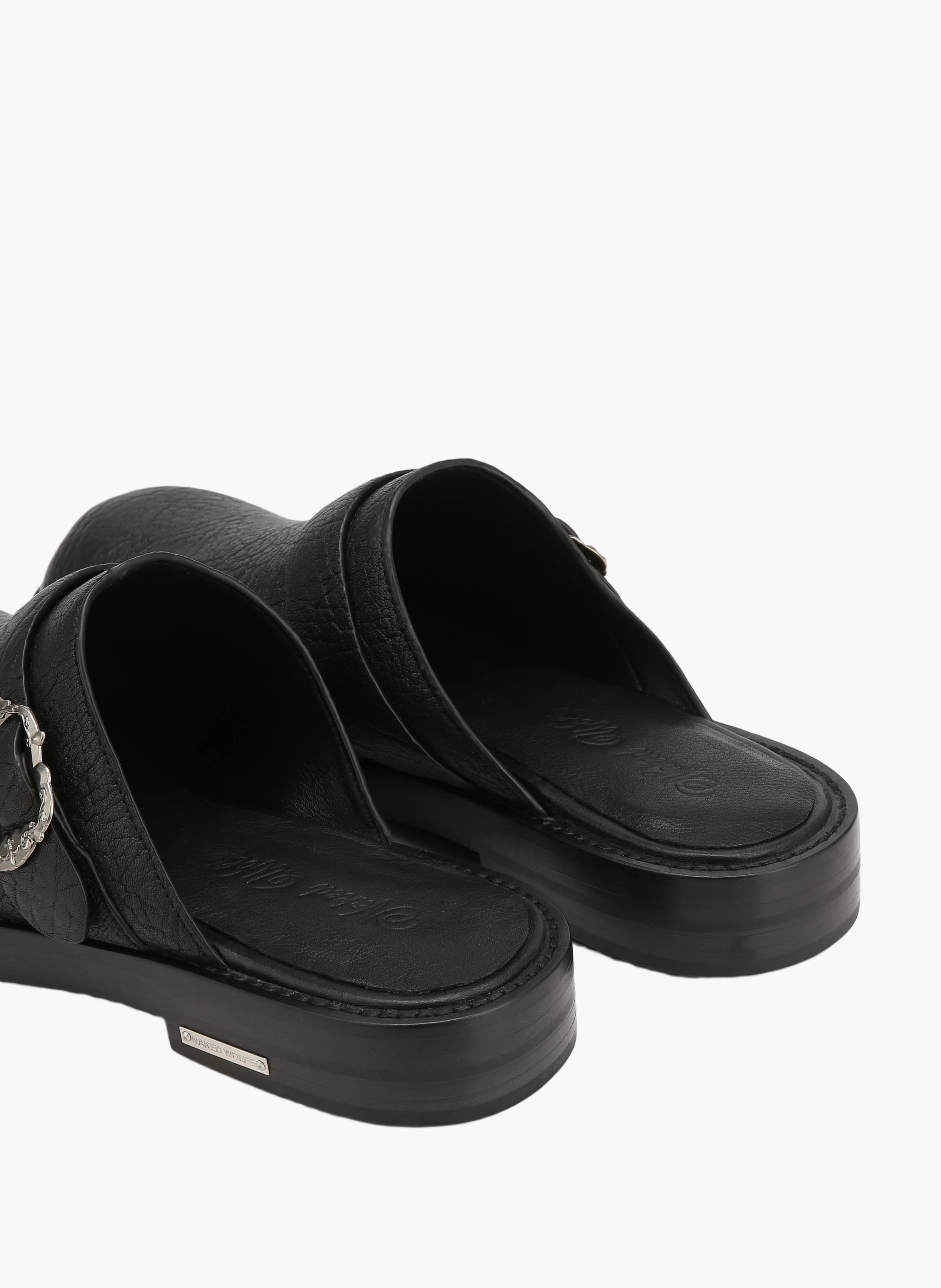 Mules stealth aviator NAKED WOLFE Noir