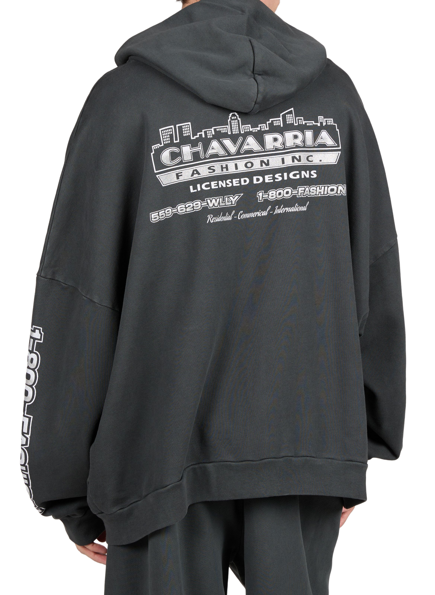 Oversized cotton sweatshirt WILLY CHAVARRIA Grey