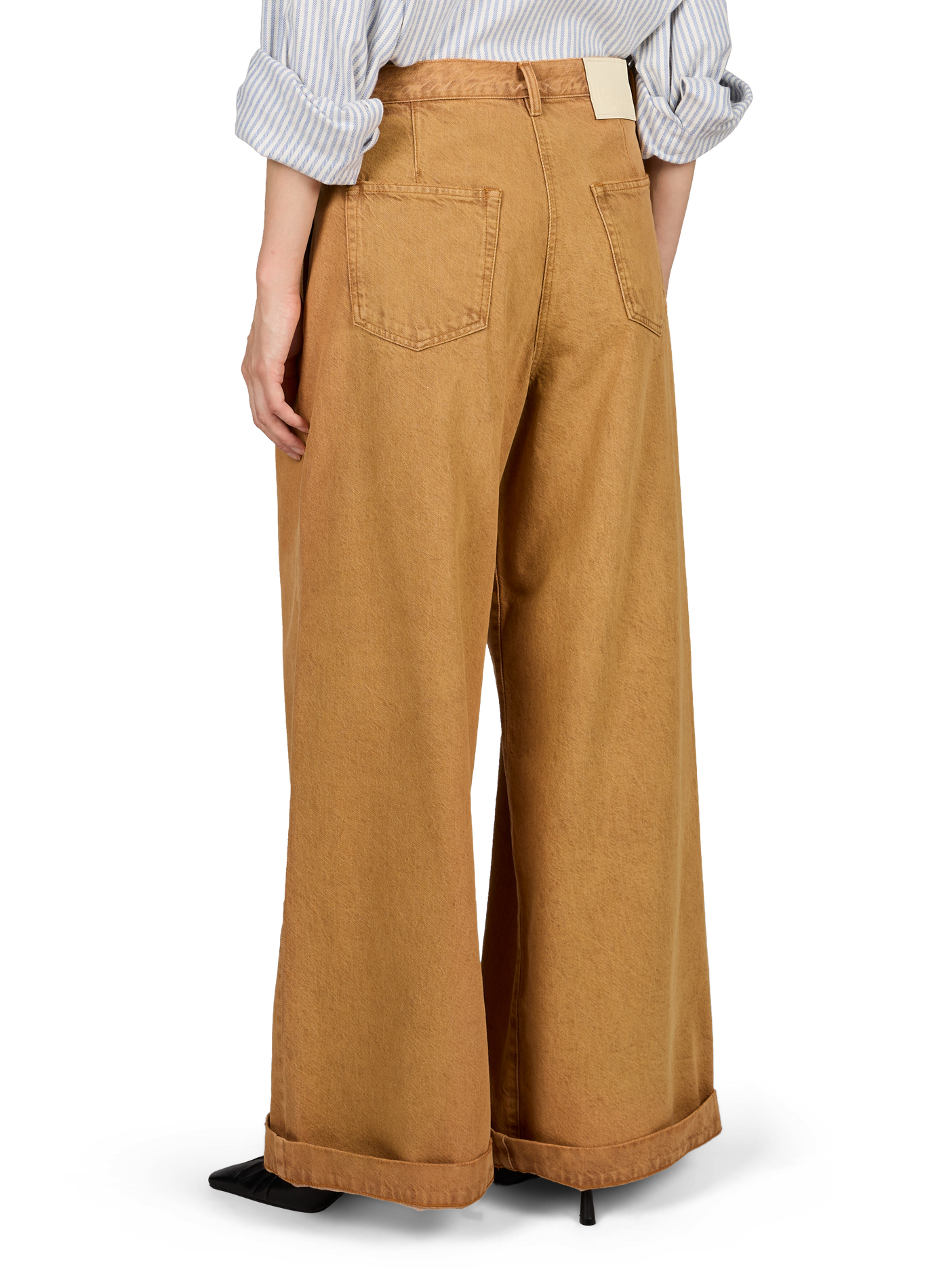 Wijde katoenen jeans BELLEROSE Bruin