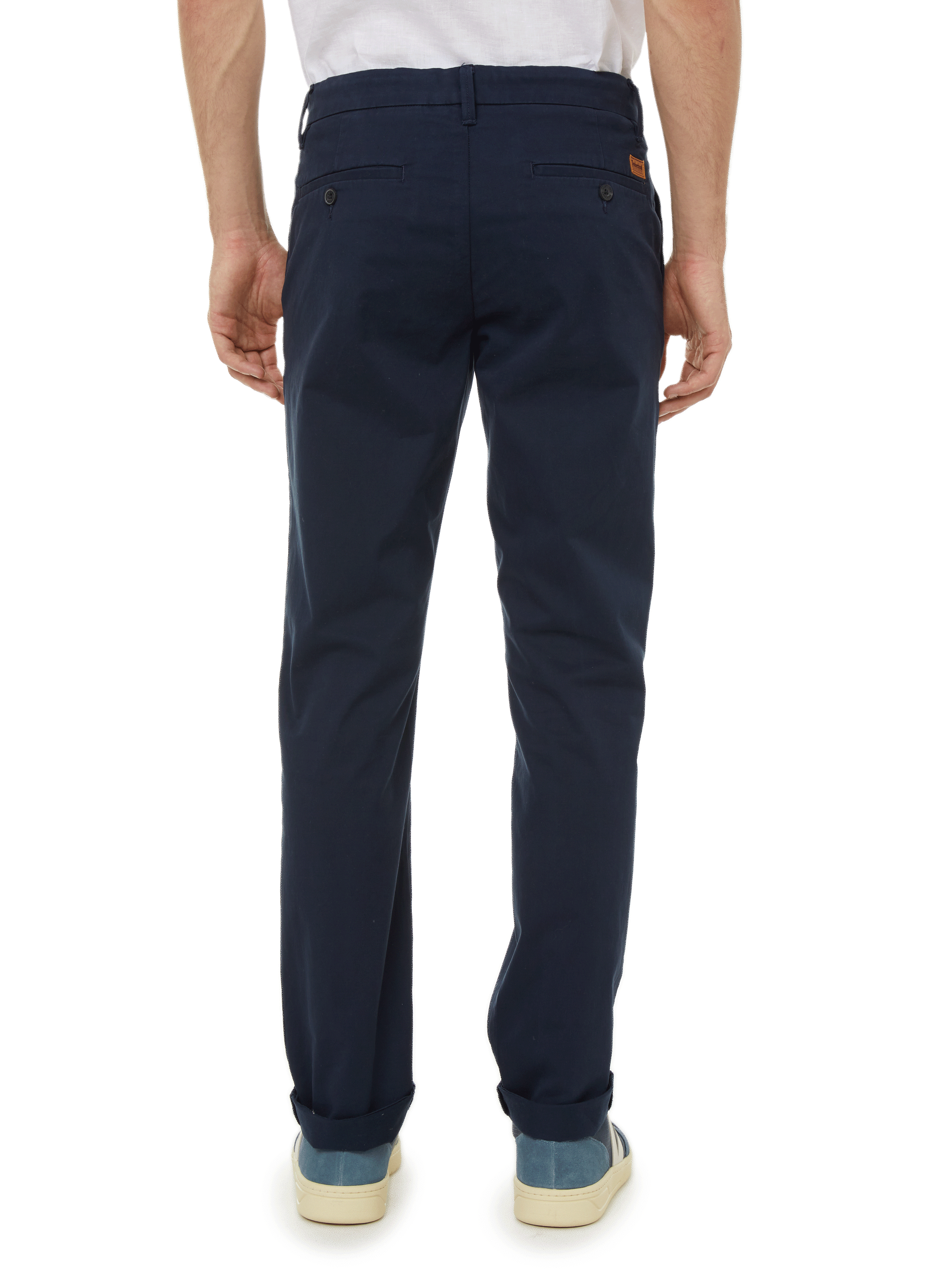Slim-fit stretch cotton trousers TIMBERLAND Blue