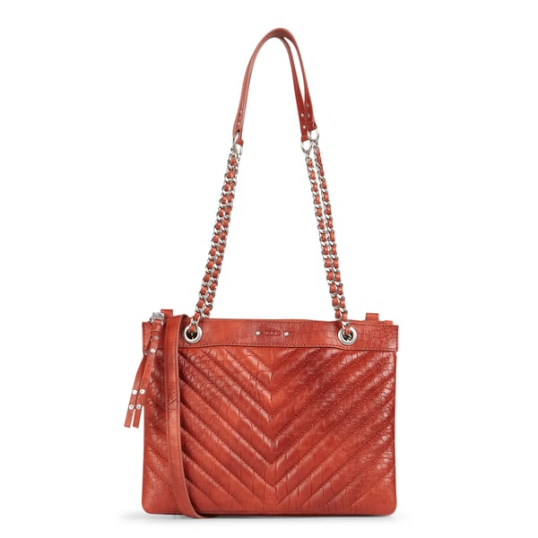 Sac bandoulière matelassé en cuir