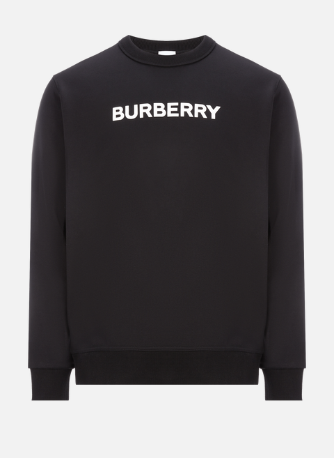 Sweatshirt en coton  NoirBURBERRY 