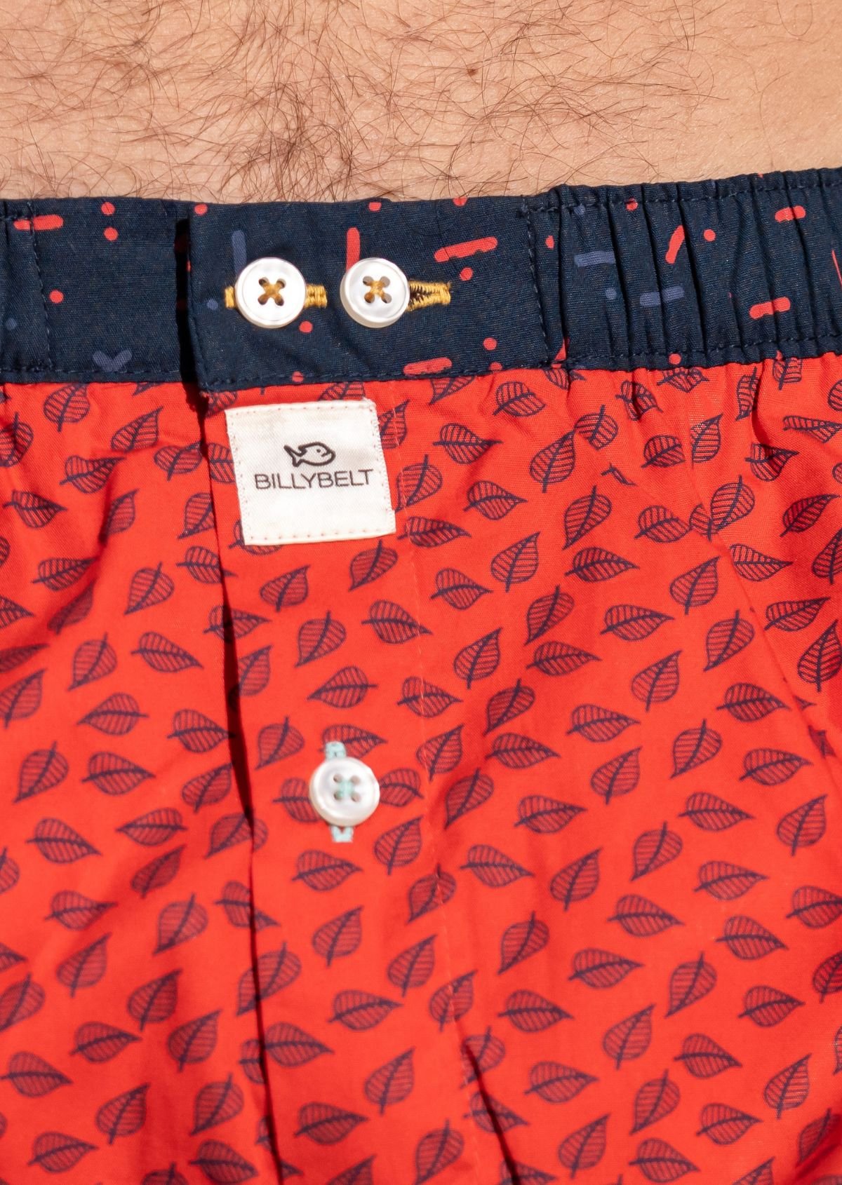Caleçon en coton biologique BILLYBELT Rouge