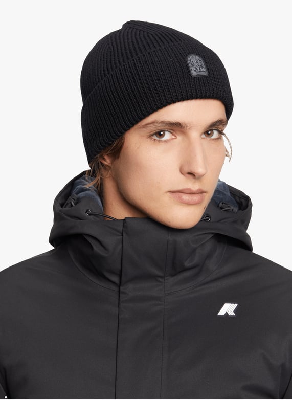 Parka droite à capuche | Noir by K-WAY Parka droite à capuche Noir