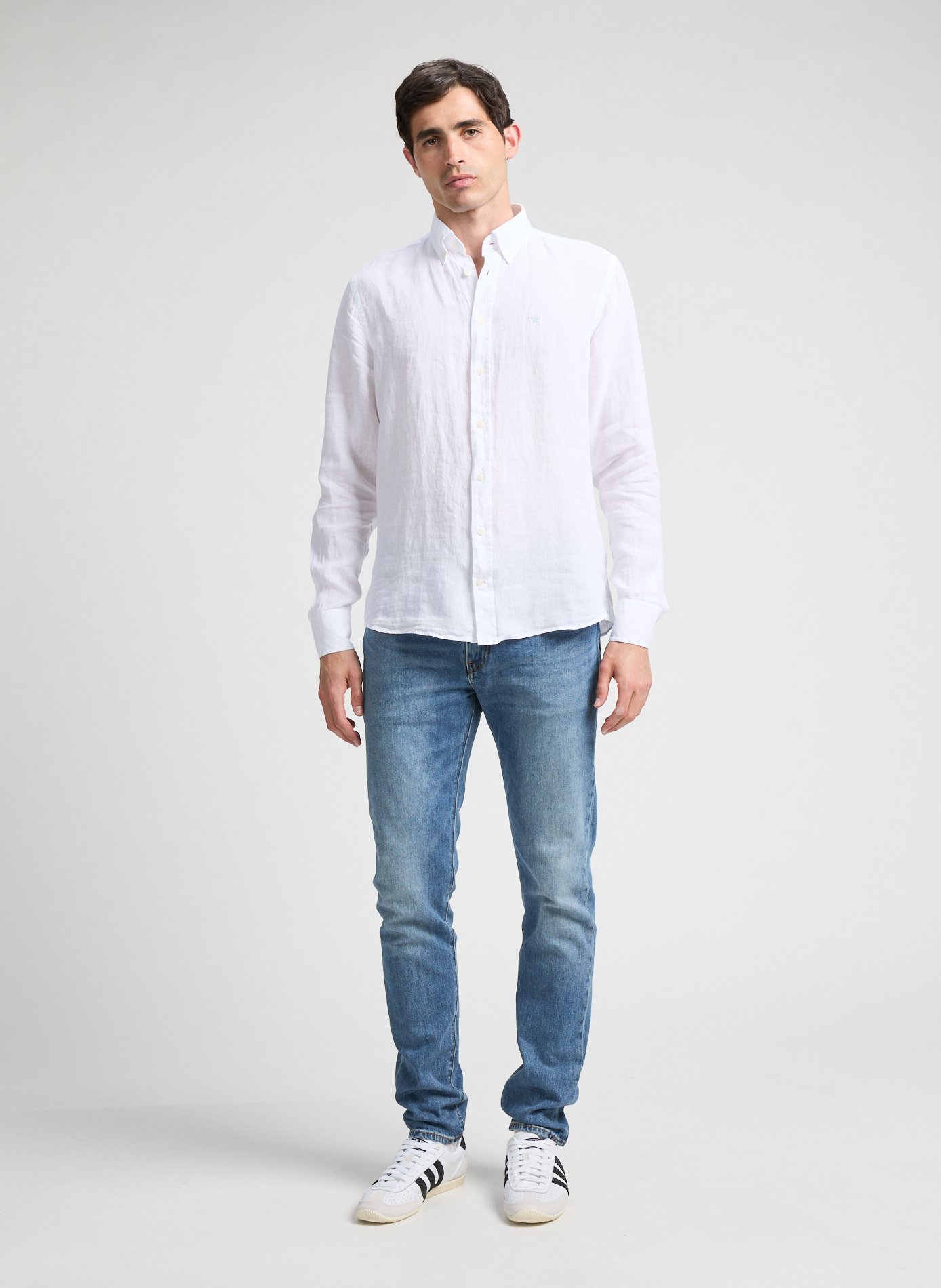Leinenhemd HACKETT Weiss