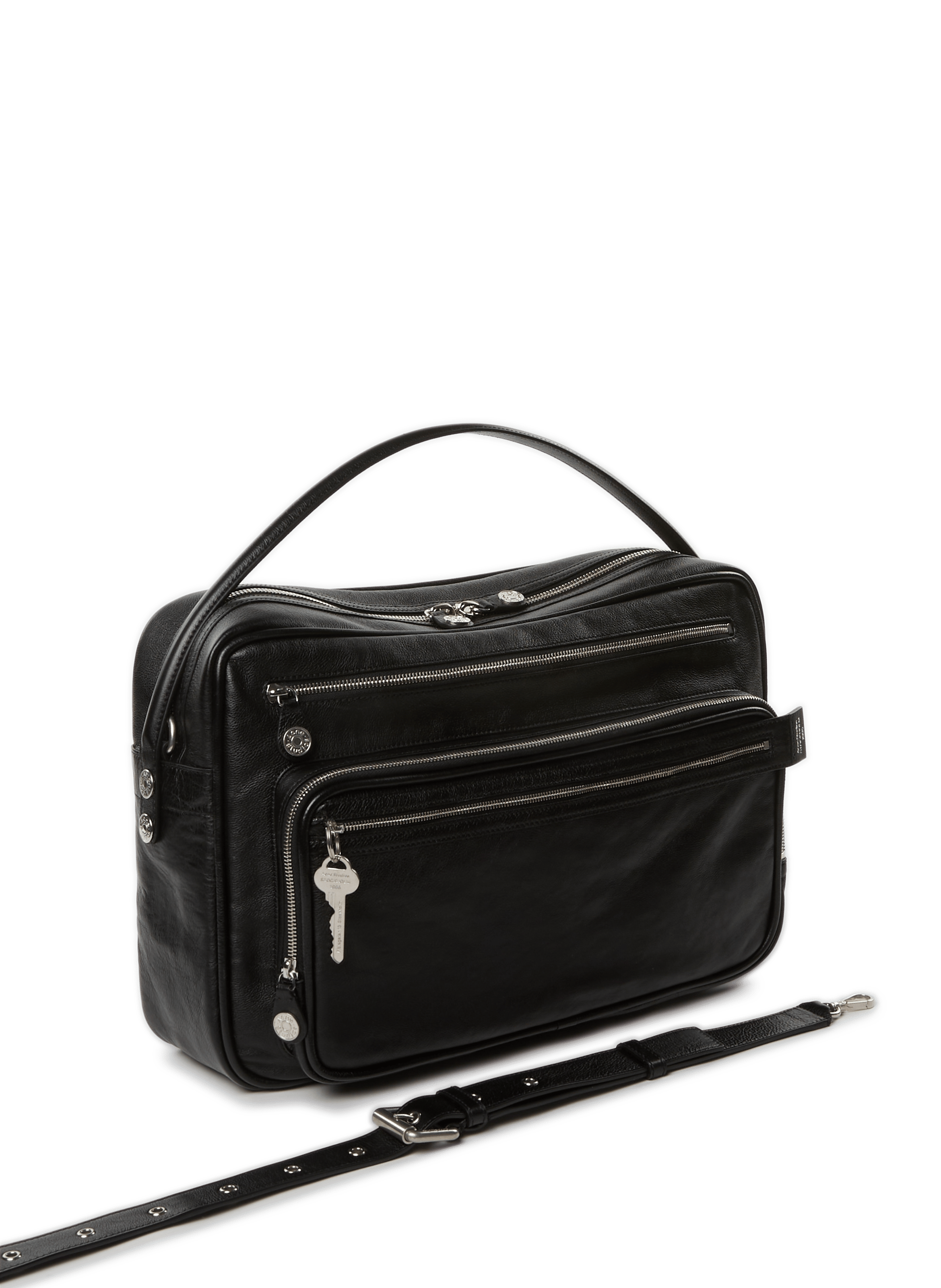 Camero Umhängetasche aus Leder ACNE STUDIOS Schwarz